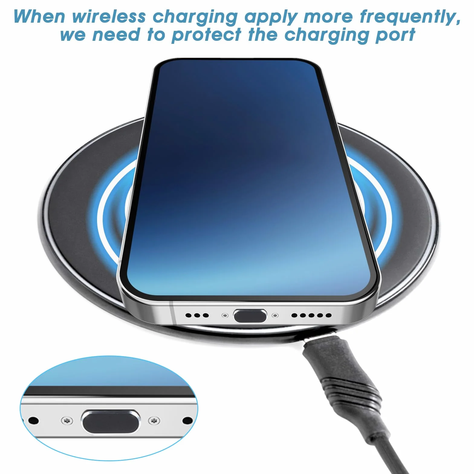Metalowa wtyczka przeciwpyłowa USB-C typ C, 4 szt., ochrona przed kurzem