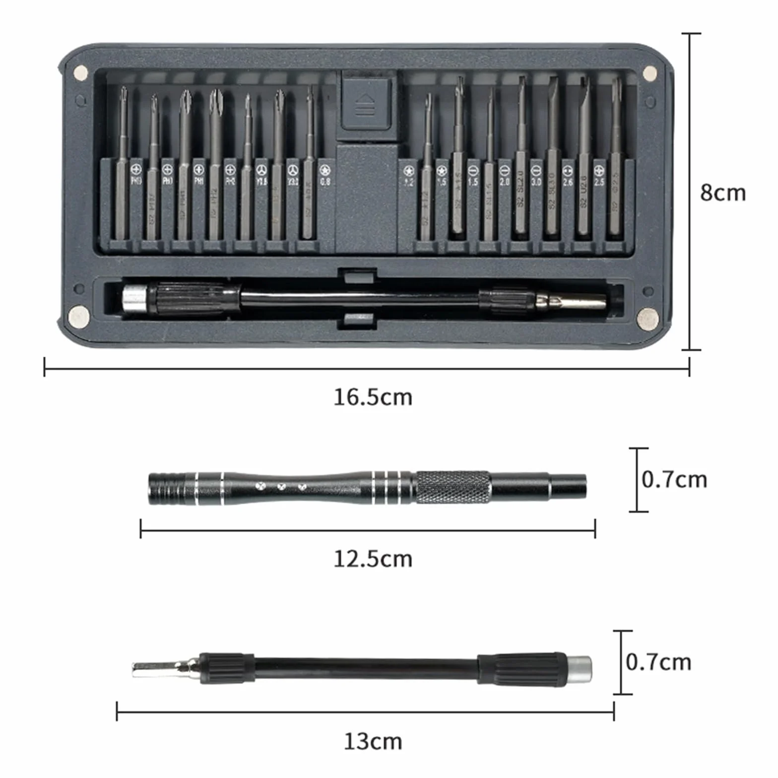 Zestawy narzędziowe Zestaw wkrętaków precyzyjnych do elektroniki laptopa Zestaw wkrętaków sześciokątnych Torx narzędzi domowych(Black)