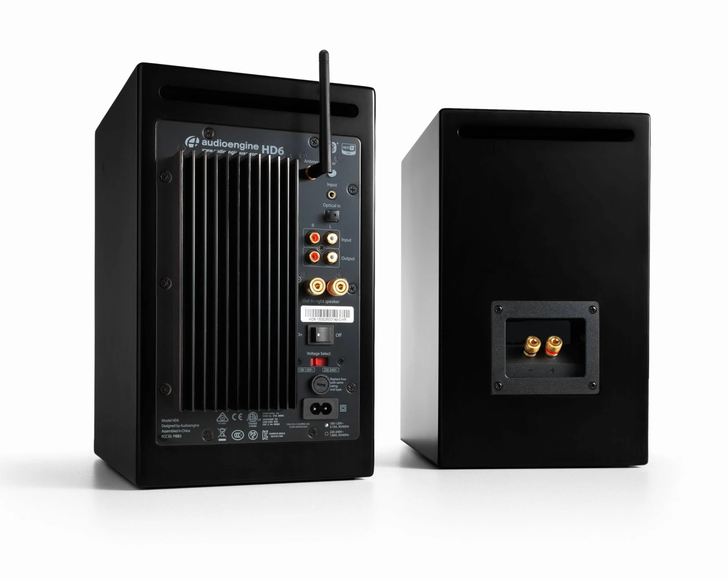 Audioengine HD6 Bezprzewodowe głośniki Bluetooth 150 W aptX-HD Czarny