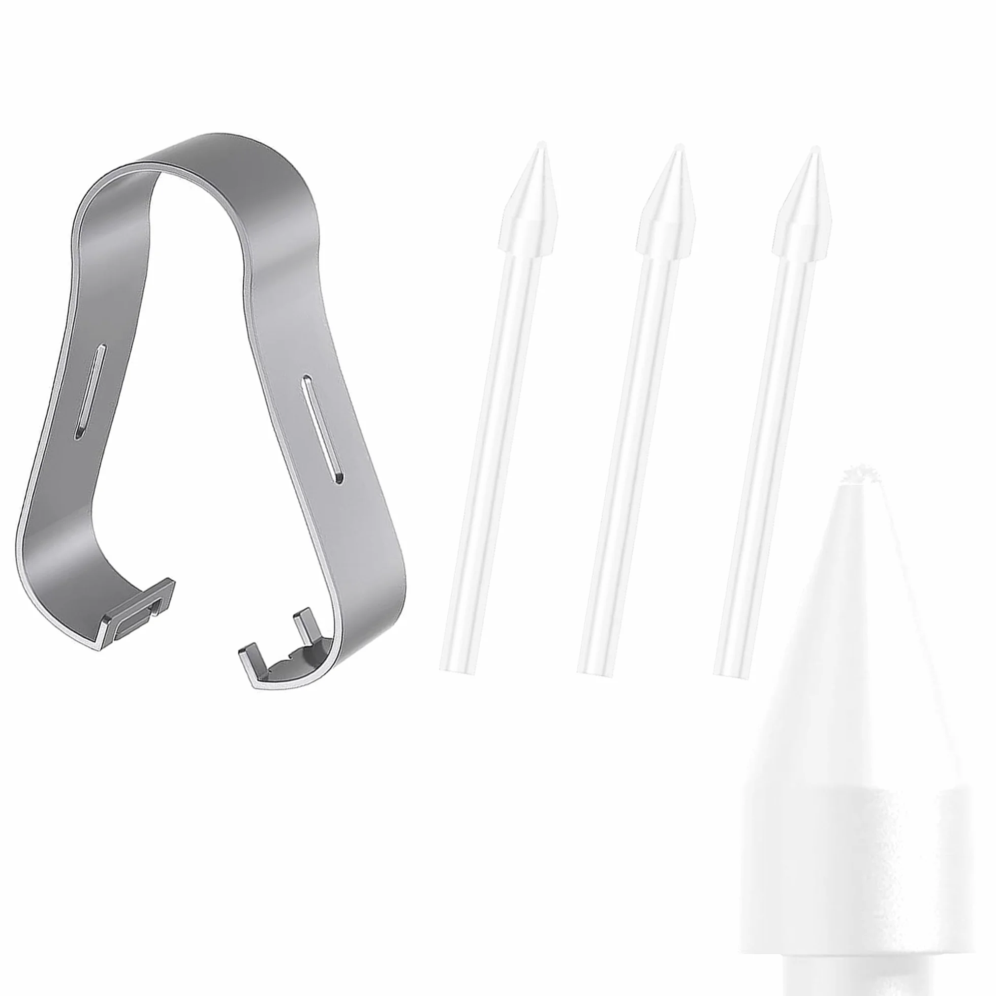 3 szt. oryginalnych wymiennych miękkich końcówek do Samsung S Pen Galaxy Tab S6 Lite/S10 Lite/S10 FE/S10 FE+ Plus/S10 Ultra/S10+ Plus/S9 FE+ Plus/S9 FE/S9/S9 Ultra/S8/S7 FE, białe