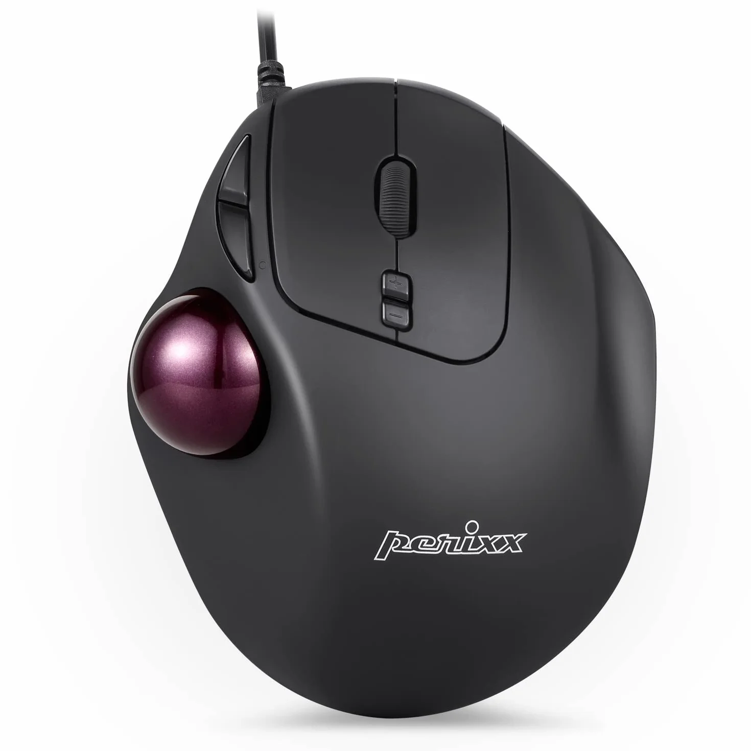 Perixx PERIMICE-517 ergonomiczna przewodowa mysz USB Trackball 34mm 7 przycisków 400/1000 DPI