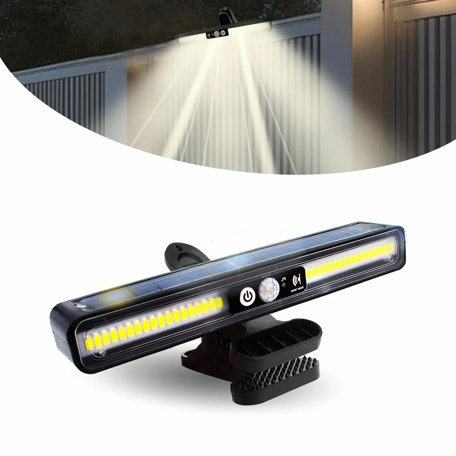 Lampy solarne do użytku na zewnątrz, lampa solarna z czujnikiem ruchu, 2 rodzaje montażu, 3 tryby pracy, lampa ścienna z 36 diodami LED, wodoszczelna lampa solarna do ogrodzeń ogrodowych, na
