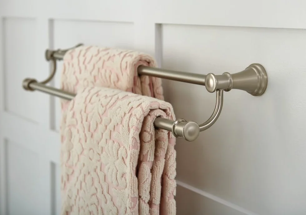 Moen YB6422NL Belfield 61 cm łazienkowy podwójny drążek na ręczniki, polerowany nikiel