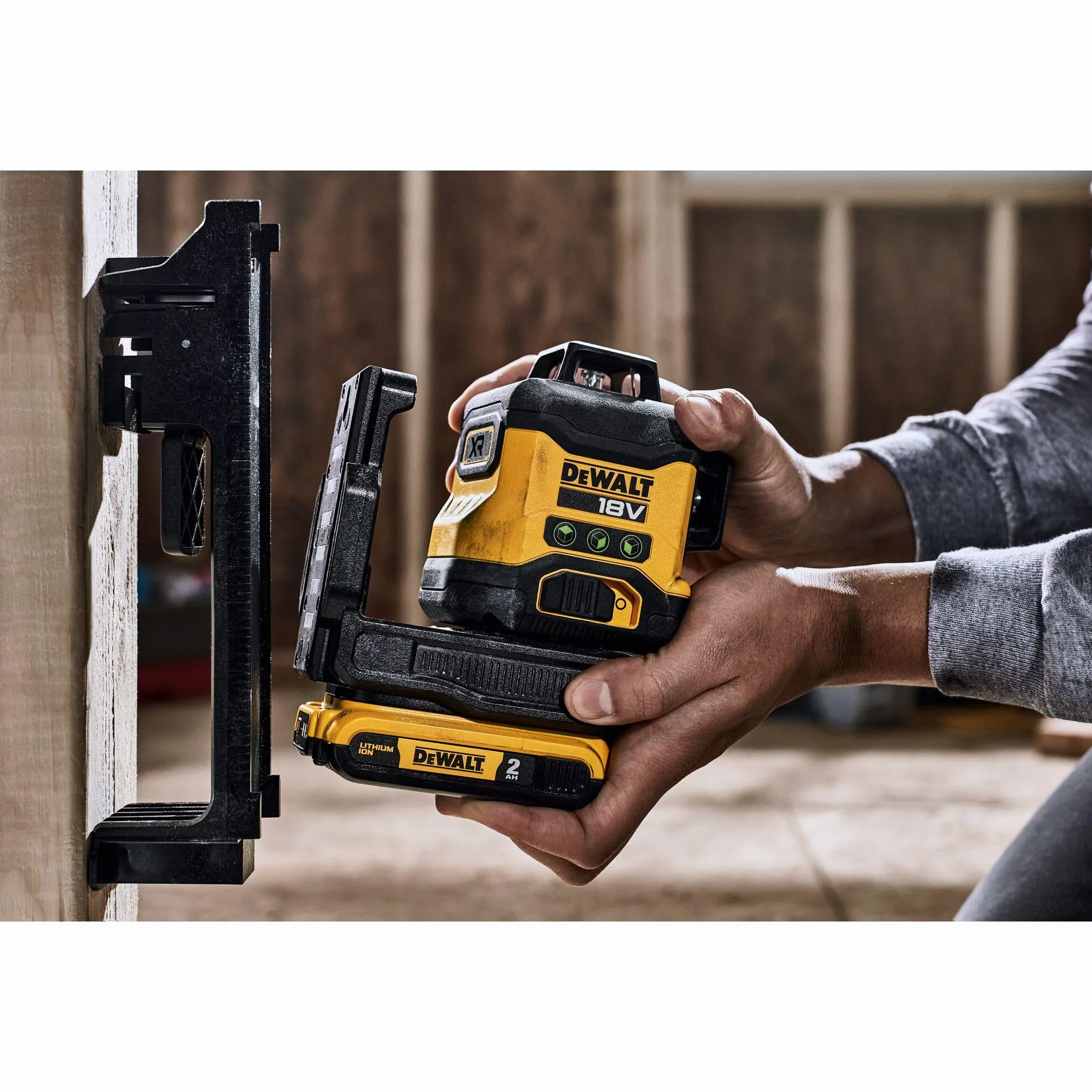 DEWALT DCLE34031N-XJ 18v Compact 3x360 zielony laser - gołe urządzenie