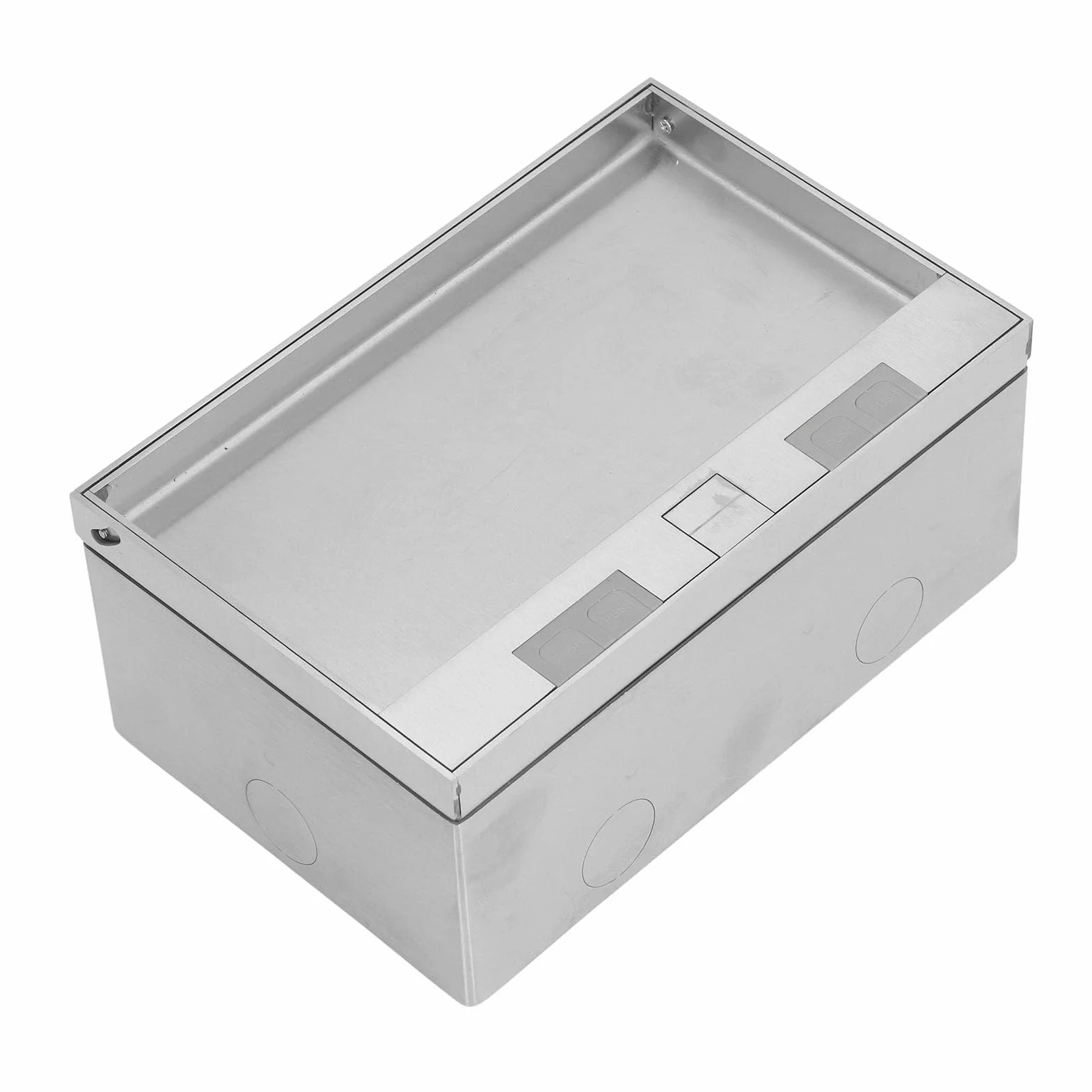 Generic Wodoodporny Zestaw Wpuszczanych Podłogowych Pudełek Wylotowych ze Stali Nierdzewnej do Marmuru z Bezpiecznym Uszczelnieniem, Materiałem Odpornym na erozję do Biur i Majsterkowania