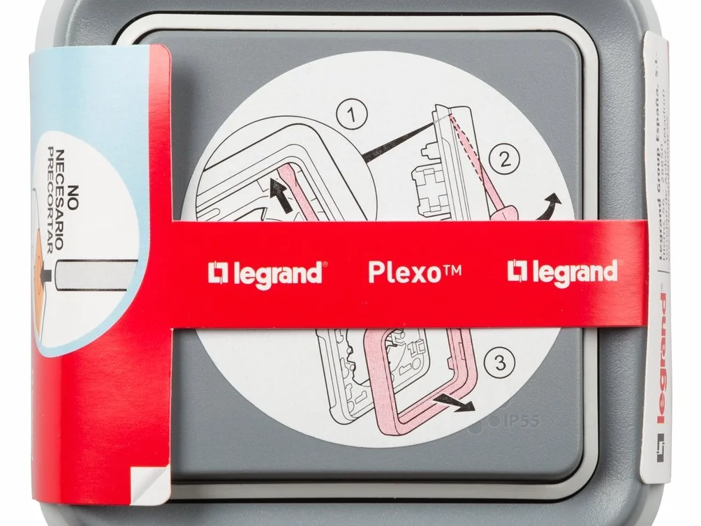 Legrand 191510 Plexus przełącznik do osadzania, szary
