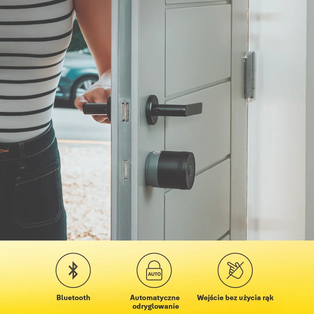 Yale - Linus Smart Lock L2 Lite - Czarny - 05/109100/MB - Dostęp bez klucza - Łatwa instalacja - Zgodny z Matter | Klucze cyfrowe - Aktywność w czasie rzeczywistym - Aplikacja Yale Home