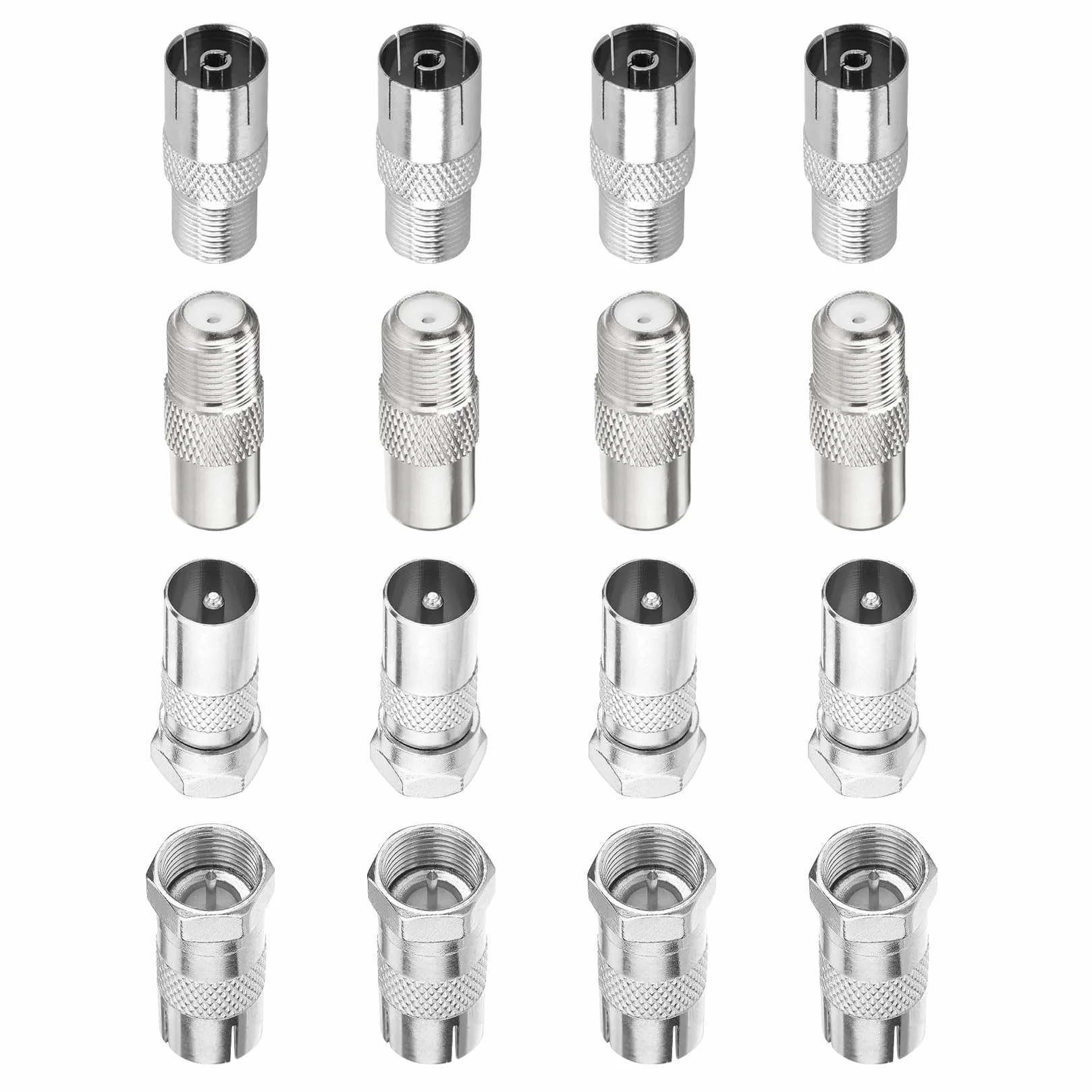 Adapter TV do powietrza SAT F-stecker koaxialne złącze F męskie żeńskie zestaw