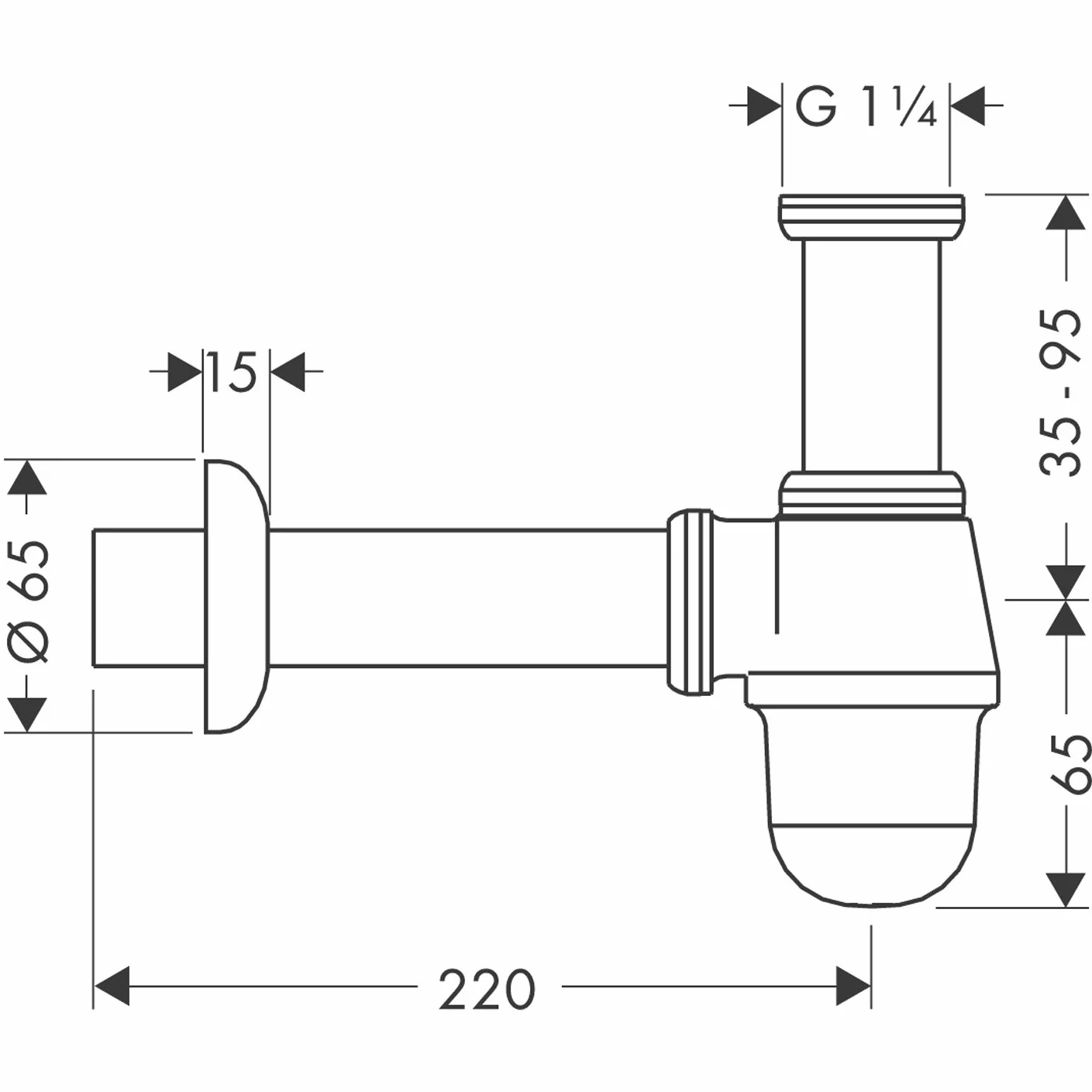 Hansgrohe Bidet, chrom