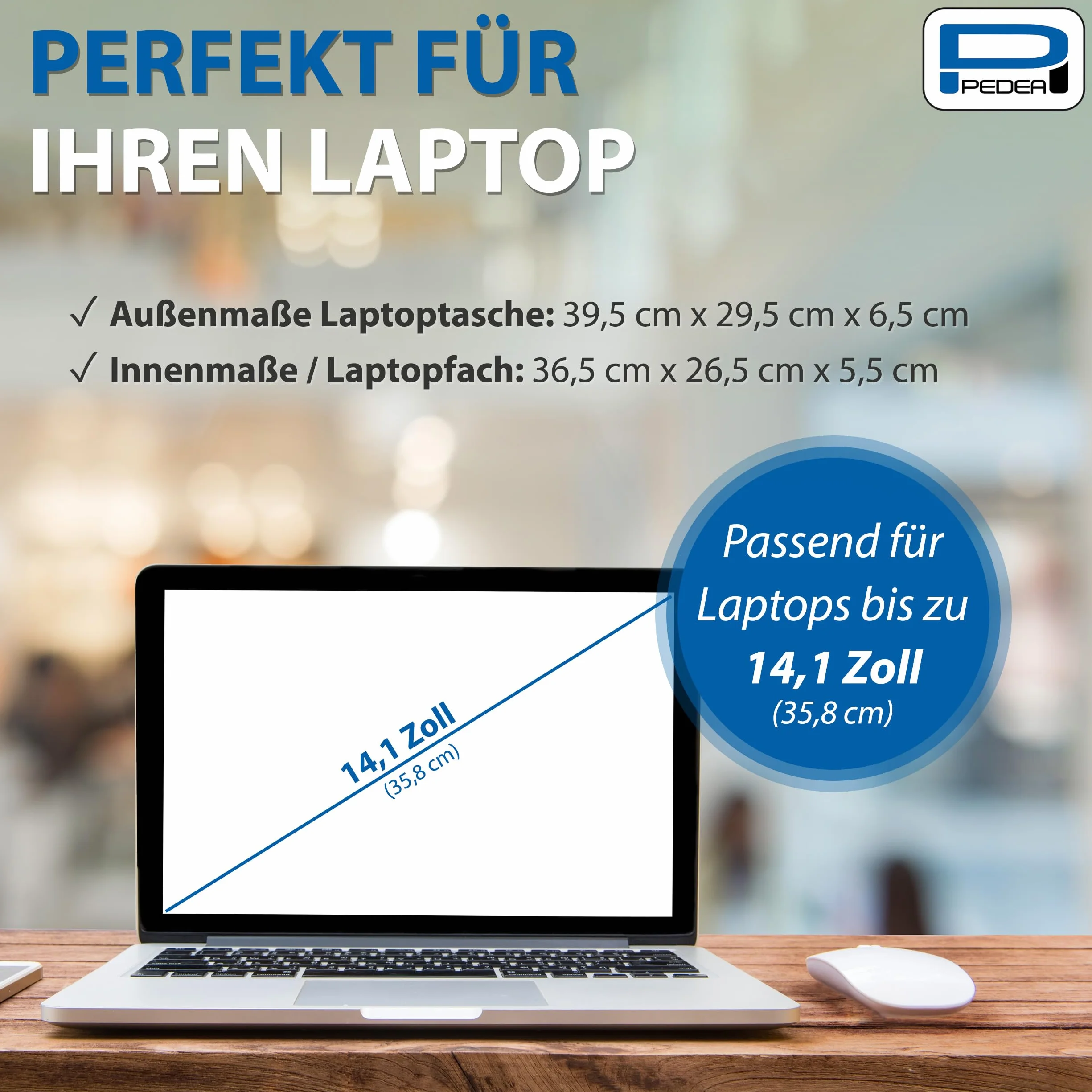 PEDEA Torba na laptopa "Fair" torba na notebooka