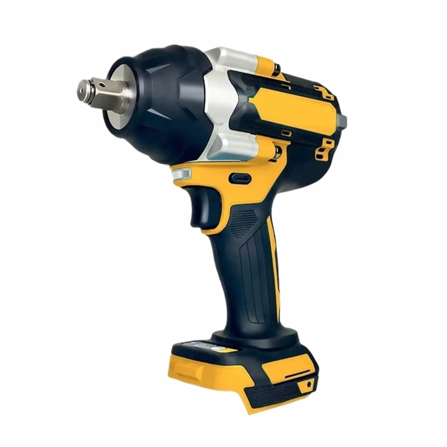 1800N.M Bezszczotkowy Elektryczny Klucz Udarowy Z Akumulatorem 588VF 1/2" Akumulatorowy Elektronarzędzie Do Akumulatora 18V Pracuj Wydajnie(2 Battery Yellow A)