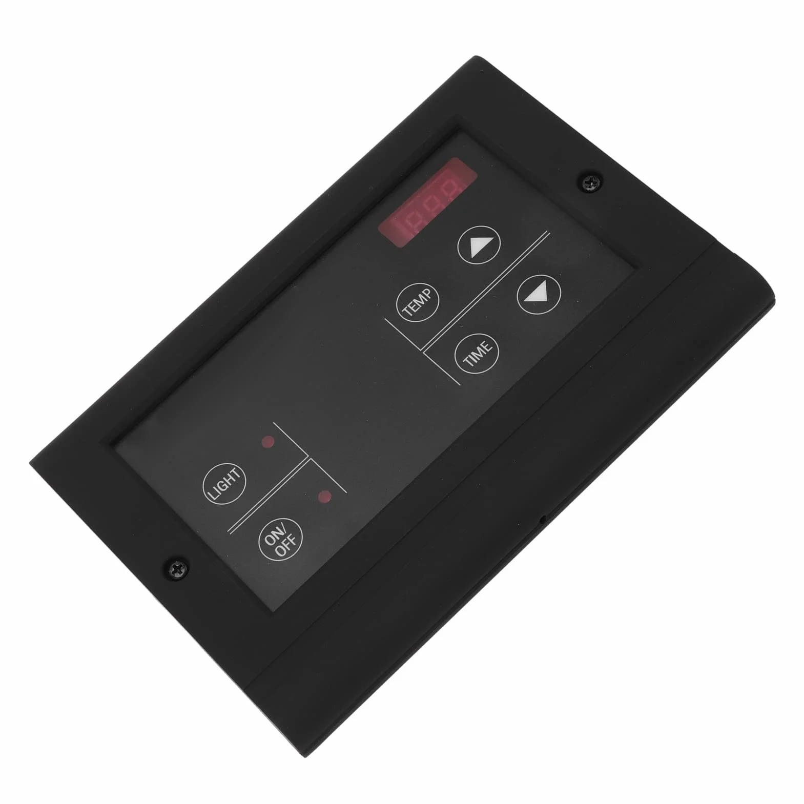 Cyfrowy Kontroler Sauny, Obudowa ABS 35-110 ℃ Wielofunkcyjny Sterownik Generatora Pary Sterowanie Oświetleniem dla Pieca do Sauny 3-27KW (Czarny)
