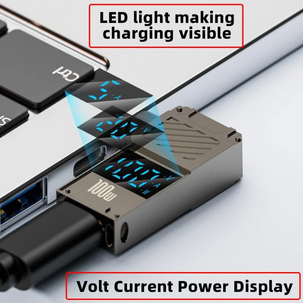 Adapter USB C na DC żeński 7,4x5,0mm Jack DE PD 100W szybkie ładowanie do laptopa