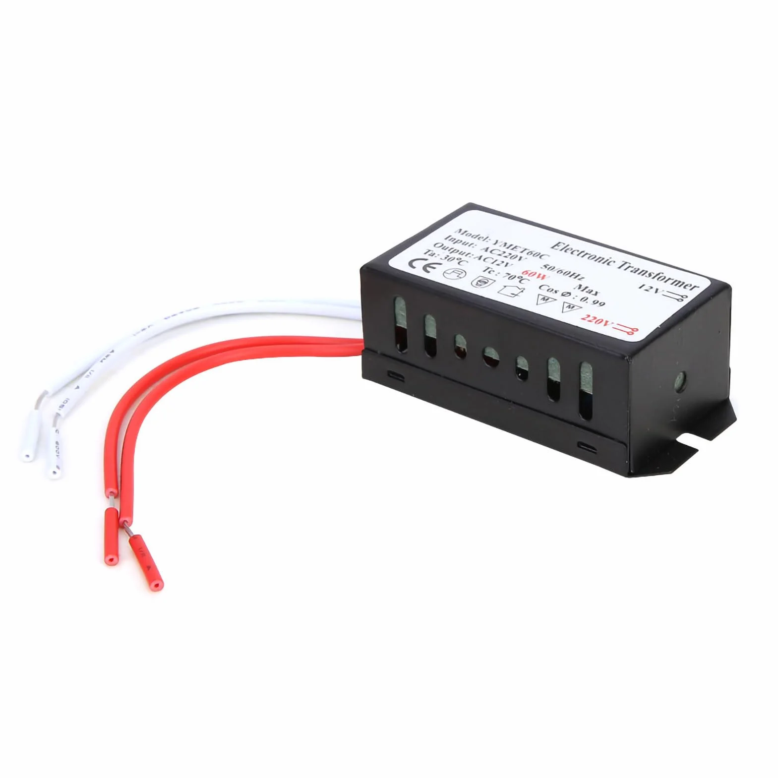 Hyuduo 220V bis 12V Elektronischer Transformator Spannungswandler Smart Power Supply Driver LED Power Supply Driver(60W)
