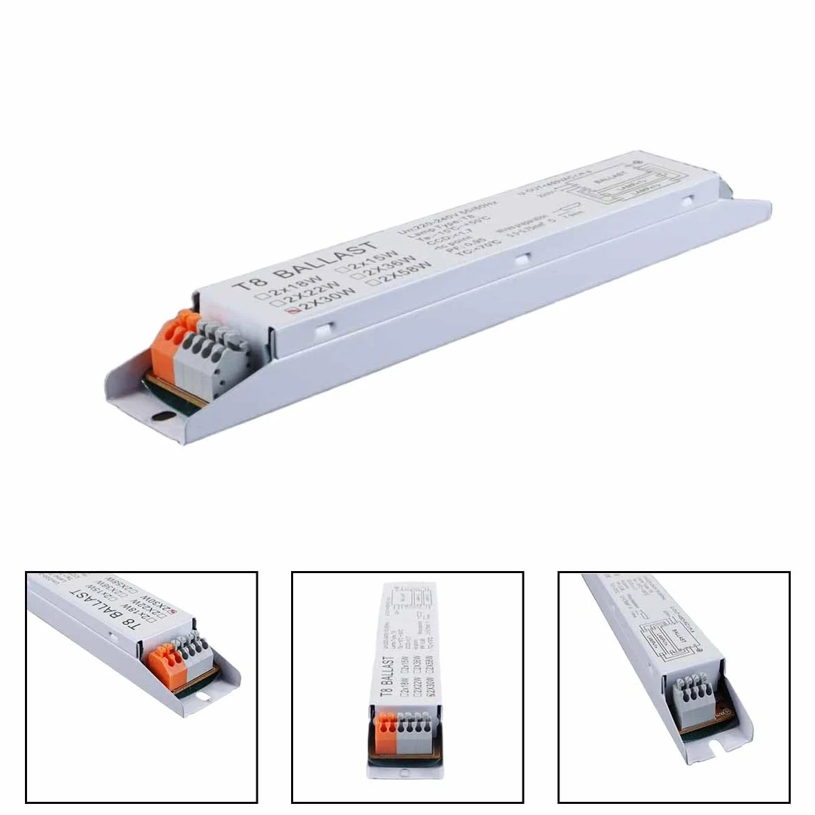 Sarini T8 220-240 V AC 2 x 30 W, szerokonapięciowy, elektroniczny statecznik do świetlówek