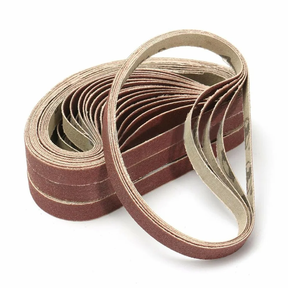 50 sztuk Zestaw do szlifowania do pilników ściernych 10x330mm Akcesoria do obróbki drewna i metalu, tlenek glinu, 120