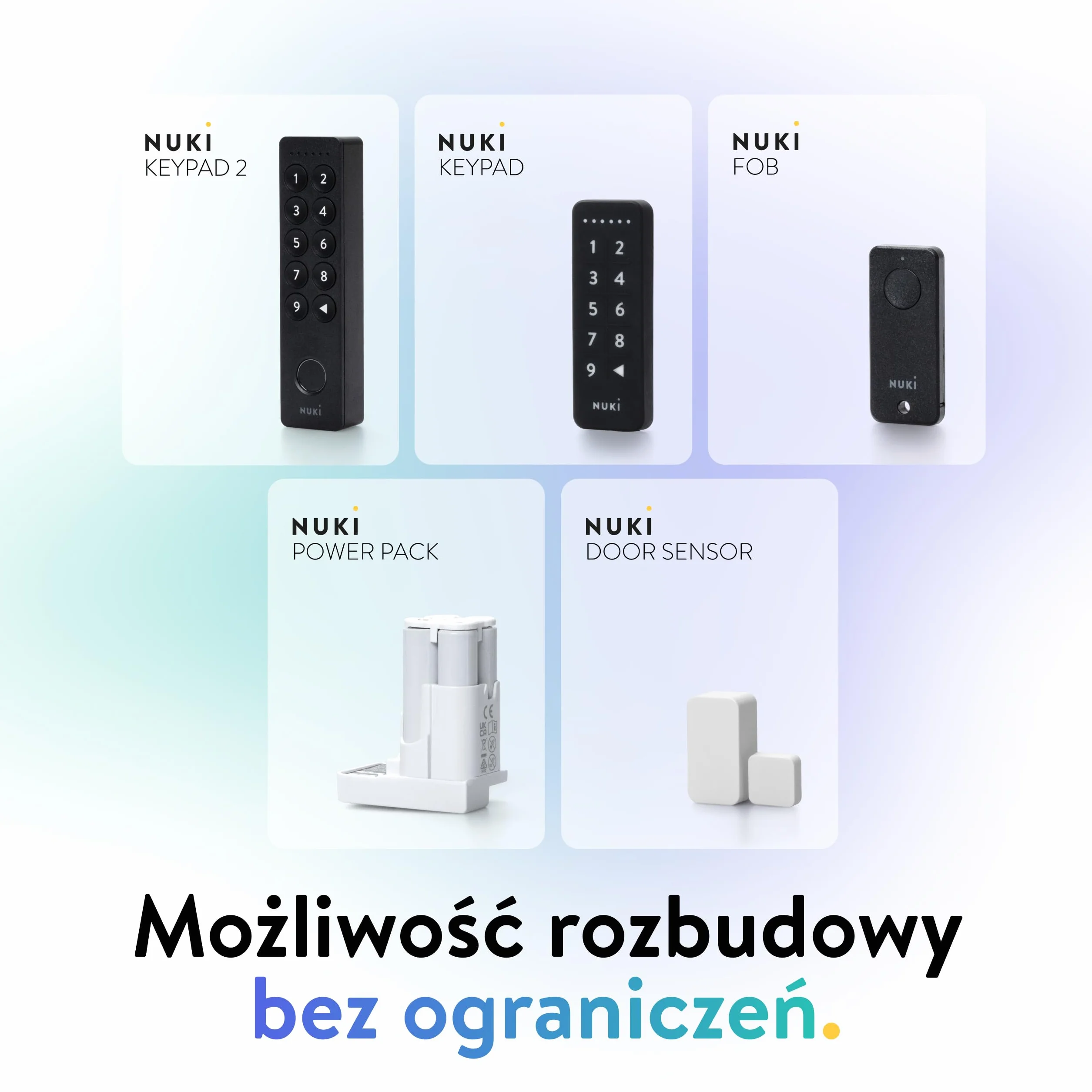Nuki Smart Lock Go (2025) Bluetooth Wi-Fi Matter Elektroniczny Zamek Inteligentny Bezkluczykowy Dostęp