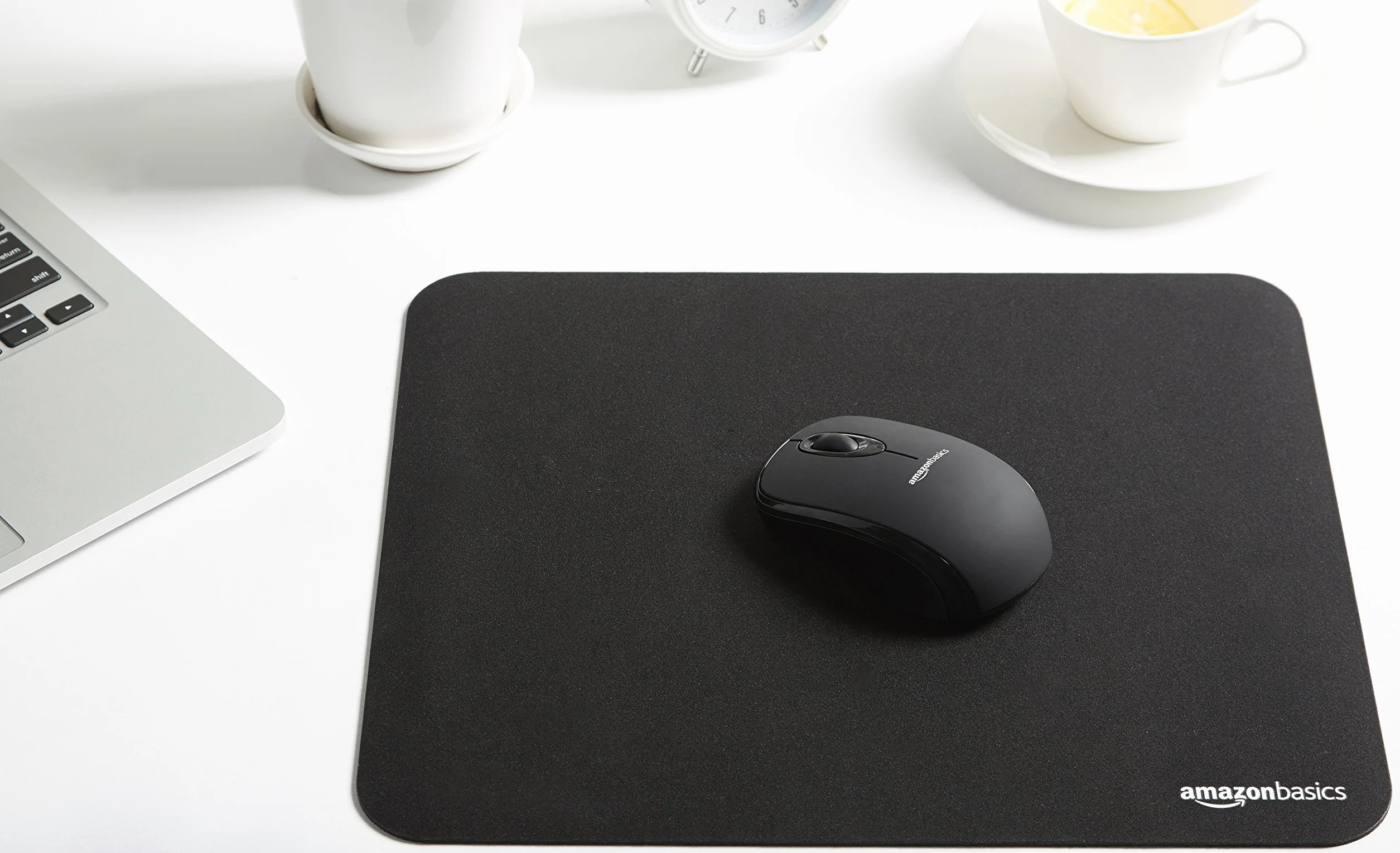 Amazon Basics Podkładka pod mysz dla graczy, prostokątna, czarna
