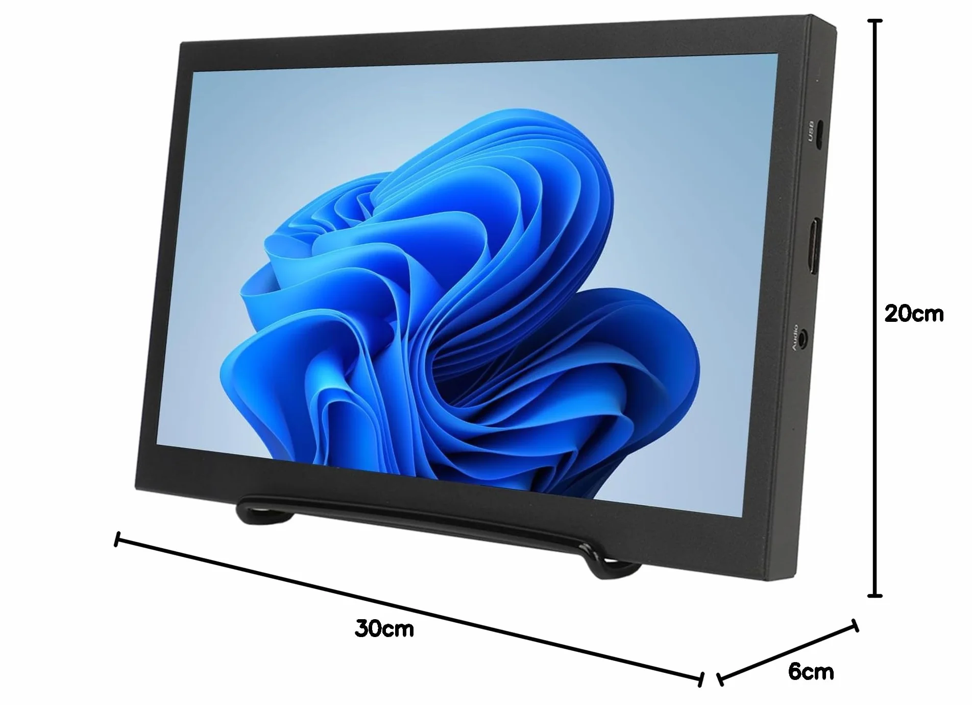 Cocoarm 10-calowy Przenośny Monitor IPS HD 1024x600 z Wbudowanymi Głośnikami