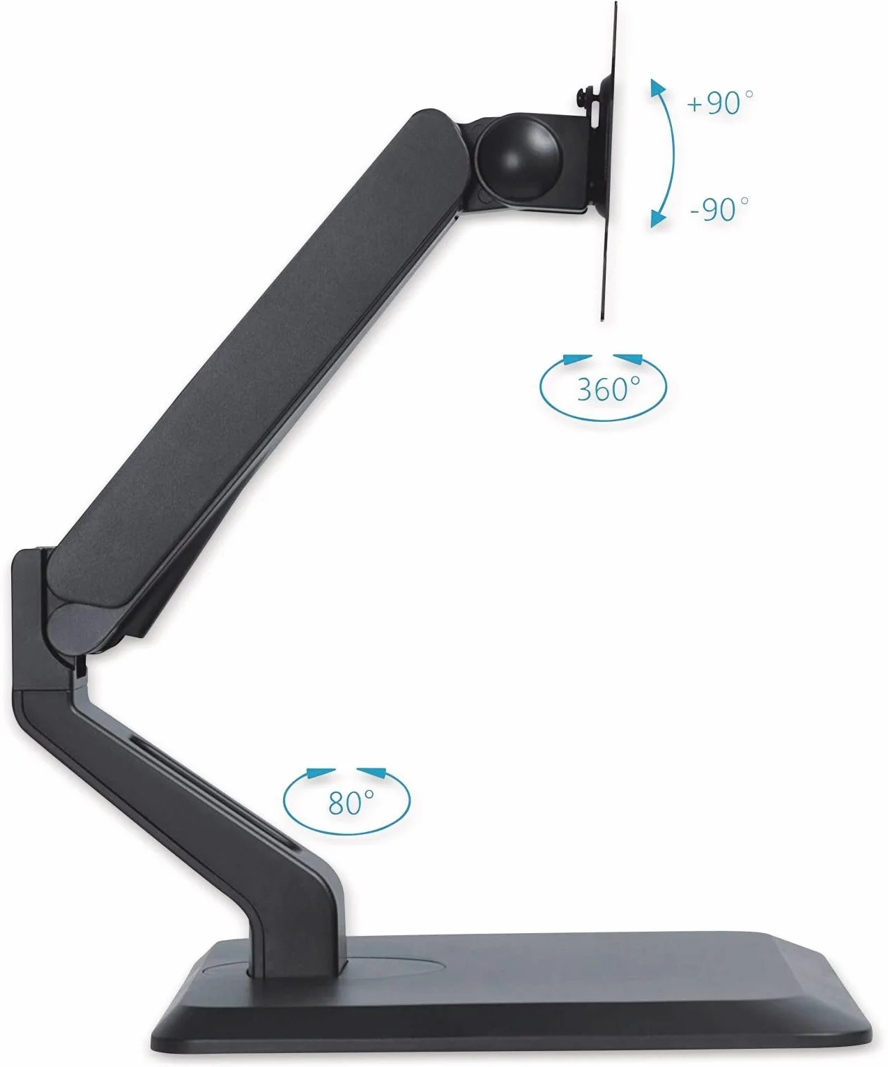 PureMounts Uchwyt na ekran dotykowy VESA 75x100 43-81 cm 10 kg czarny