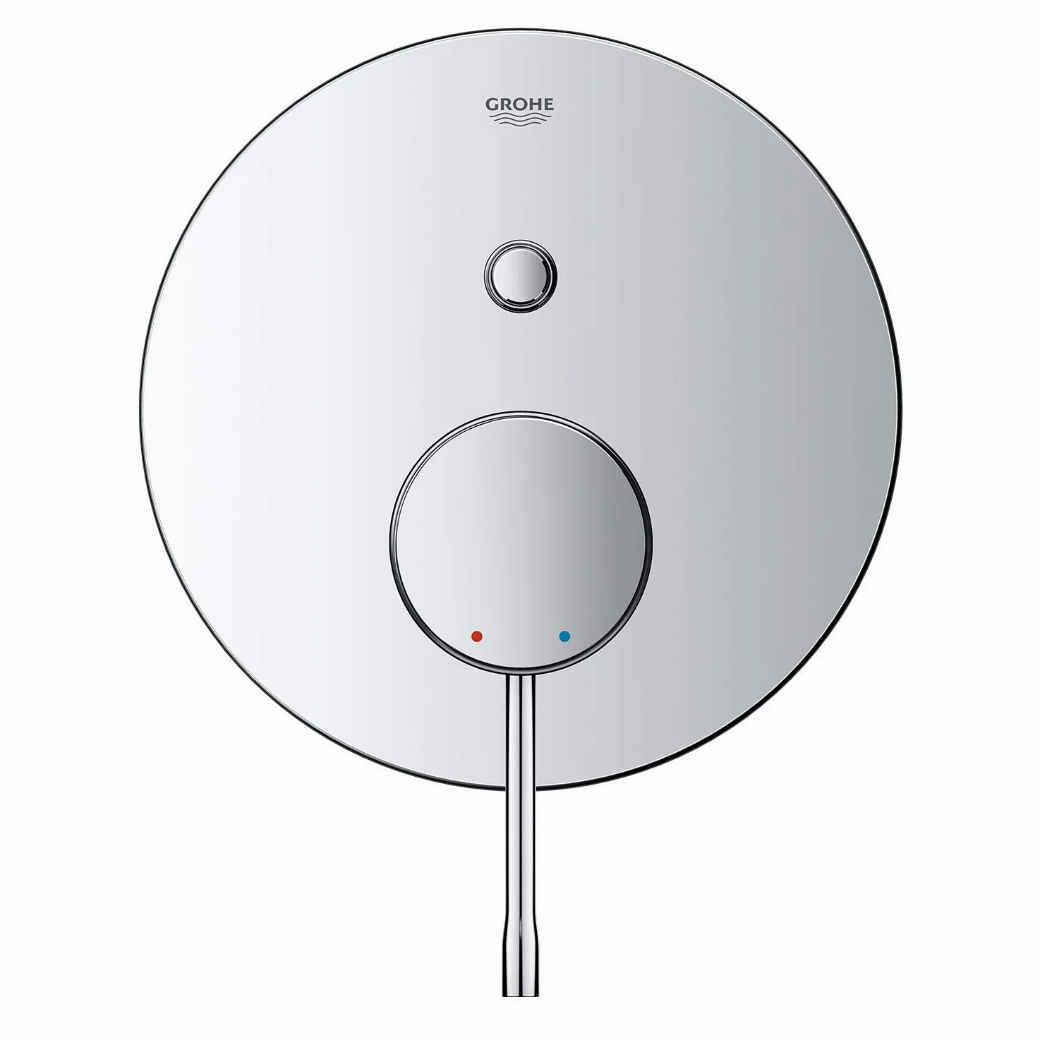 Grohe Essence jednouchwytowa bateria wannowa, zestaw gotowy do monta?u, okr?g?a ró?a, automatyczny prze??cznik wanna/prysznic, Kolor: Chrom - 24058001