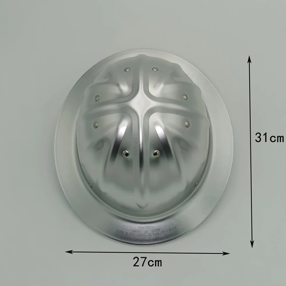 Kask ochronny, aluminiowy kask roboczy, regulowany kask ochronny z wentylacją i sterowaniem przesuwnym, dla pracowników budowlanych
