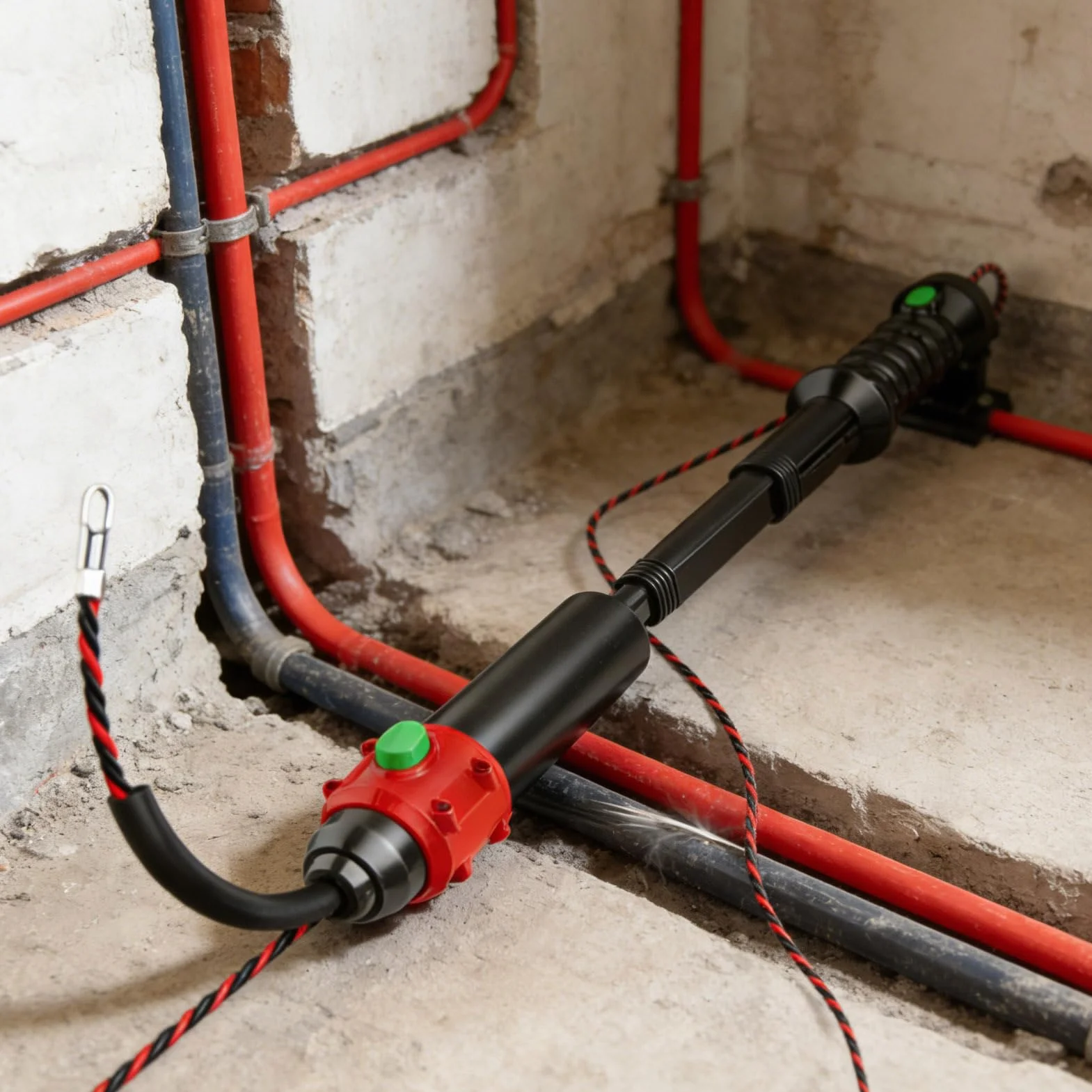 Ręczny ściągacz kabli – ręczne narzędzie do gwintowania przewodów, kompaktowe urządzenie do gwintowania do instalacji przewodów elektrycznych, łatwa konstrukcja, dla elektryków, okablowania ścian