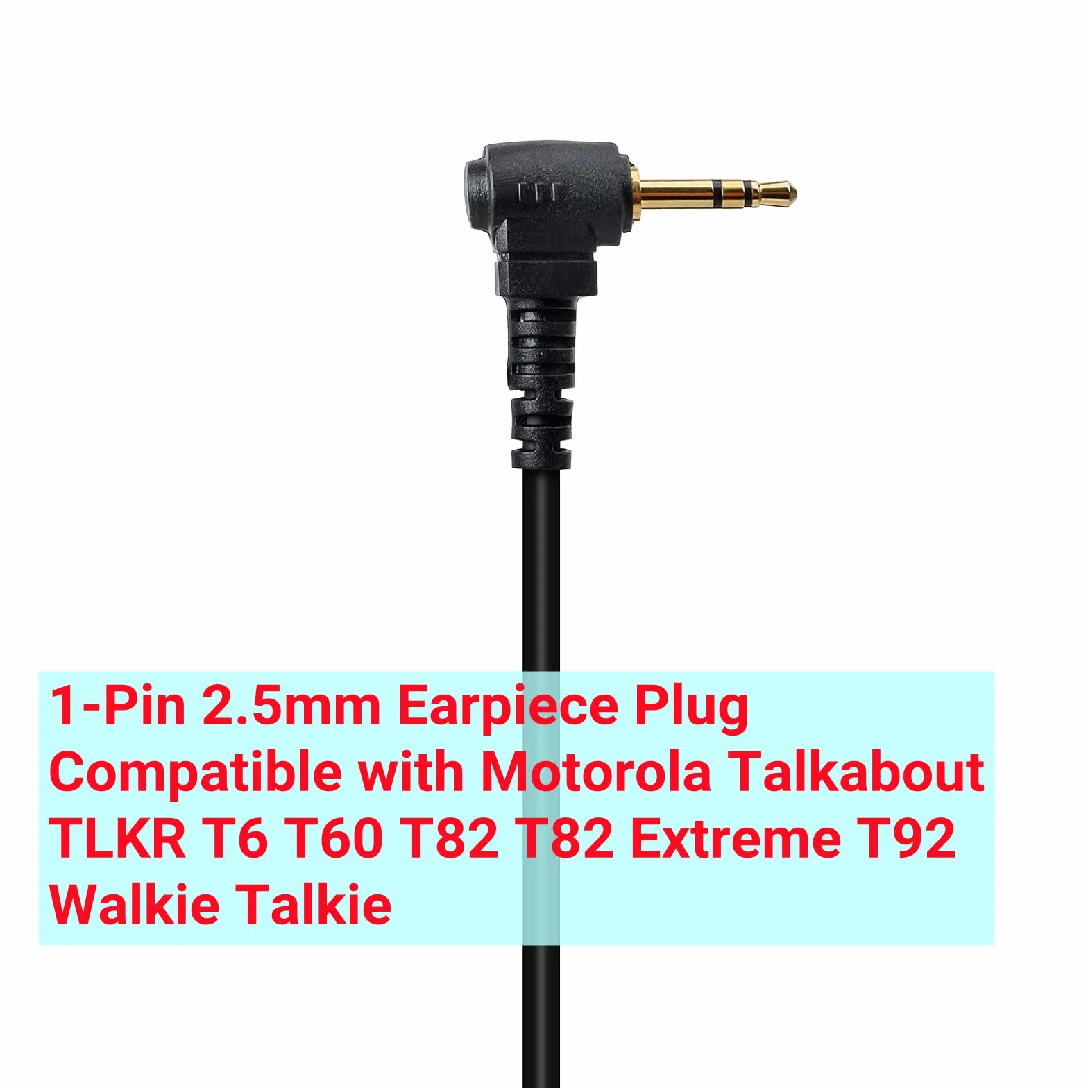 Zestaw słuchawkowy 2,5 mm z mikrofonem kompatybilny z Motorola TLKR-T60 T61 T62 T80 T81 T82 T-92 H2O T80 Extreme T82 Extreme