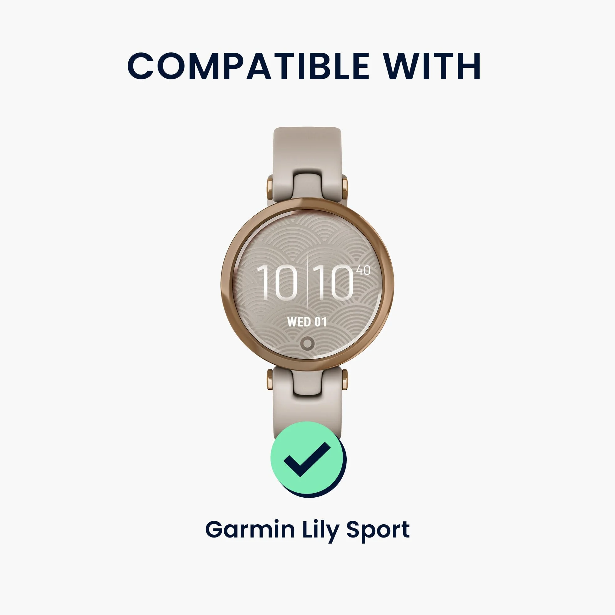 kwmobile Pasek z prawdziwej skóry do Garmin Lily Sport, zamiennik fitness tracker, 16 mm, skóra