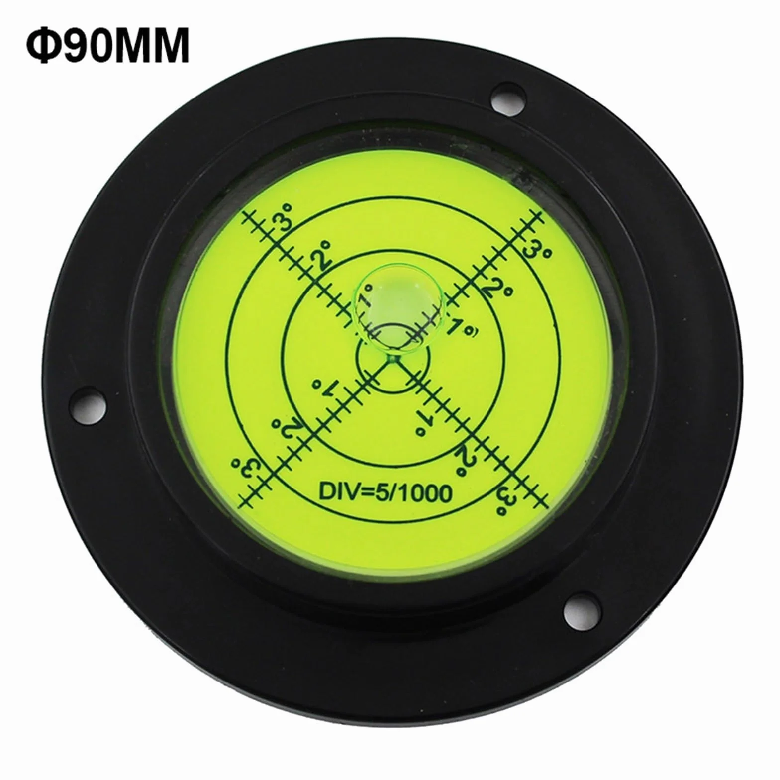 Okrągły niwelator z otworami montażowymi, średnica 50 mm-100mm, 1 sztuka | 1 szt. okrągły poziomica z otworami montażowymi średnica 50 mm - 100 mm (podwozie - DIA-60 mm)