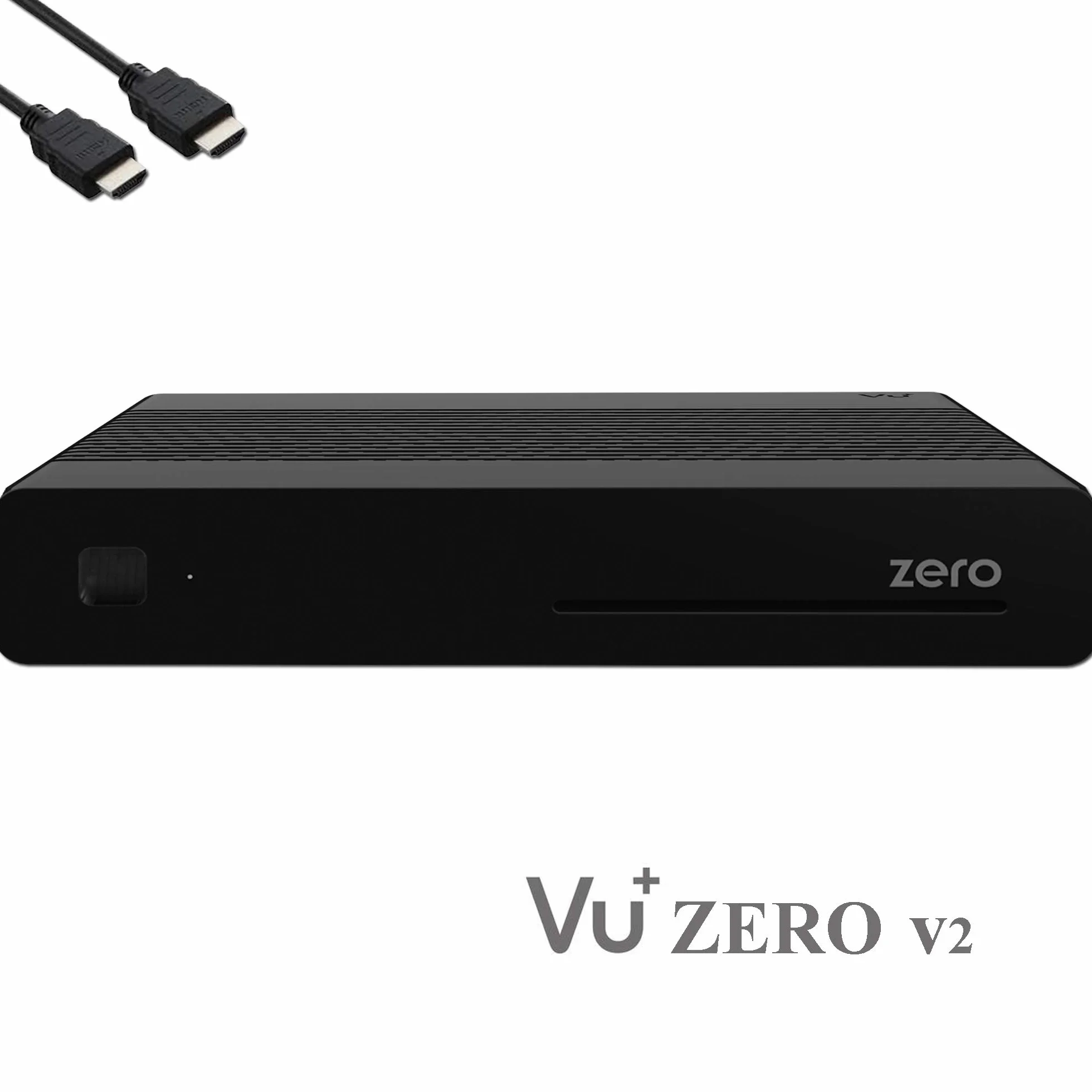 VU+ Zero HW wersja 2-1x DVB-S2 Full-HD Sat Tuner E2 Linux Receiver, YouTube, odbiornik satelitarny z funkcją nagrywania, czytnik kart, odtwarzacz multimedialny, USB, + kabel EasyMouse HDMI, czarny