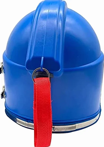 Kask do piaskowania z podajnikiem powietrza i termostatem, kaptur ochronny na ramię dla bezpiecznego i wygodnego piaskowania