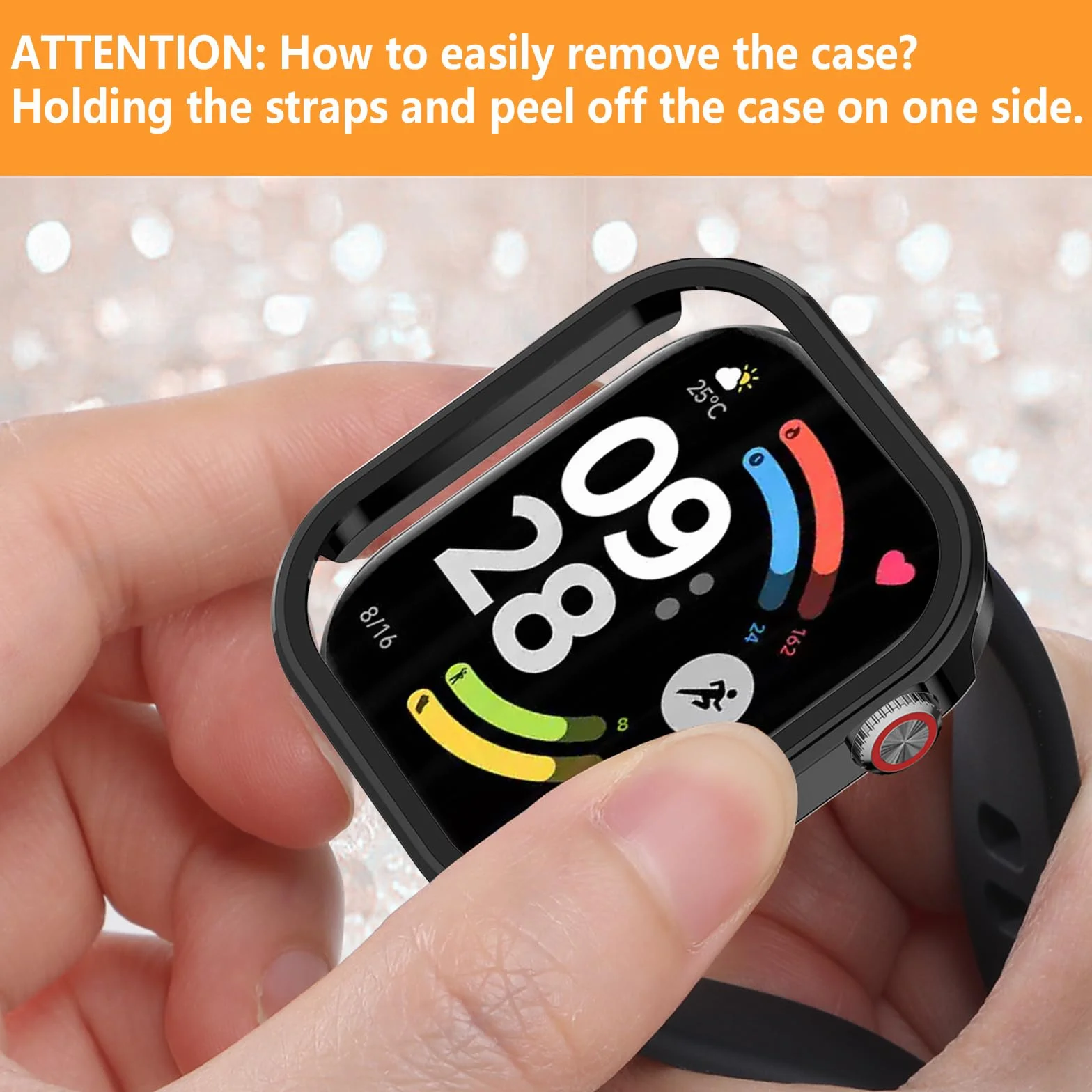 Etui ochronne z folią Xiaomi Redmi Watch 6 5 sztuk Hianjoo