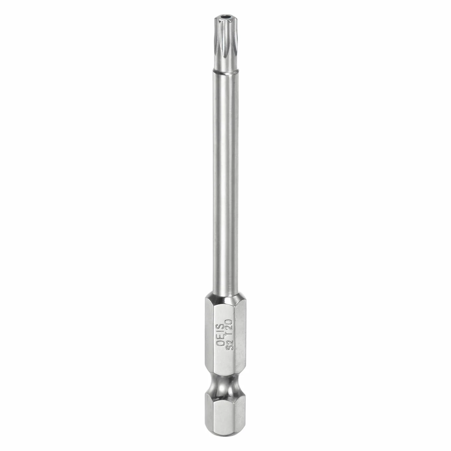 QUARKZMAN T20 Torx zestaw bitów 1/4", trzpień sześciokątny, długość 75 mm, stal S2, magnetyczny zestaw bitów, odporne na manipulacje, wkrętaki, bity gwiazdowe z otworem na śruby, wkrętarkę