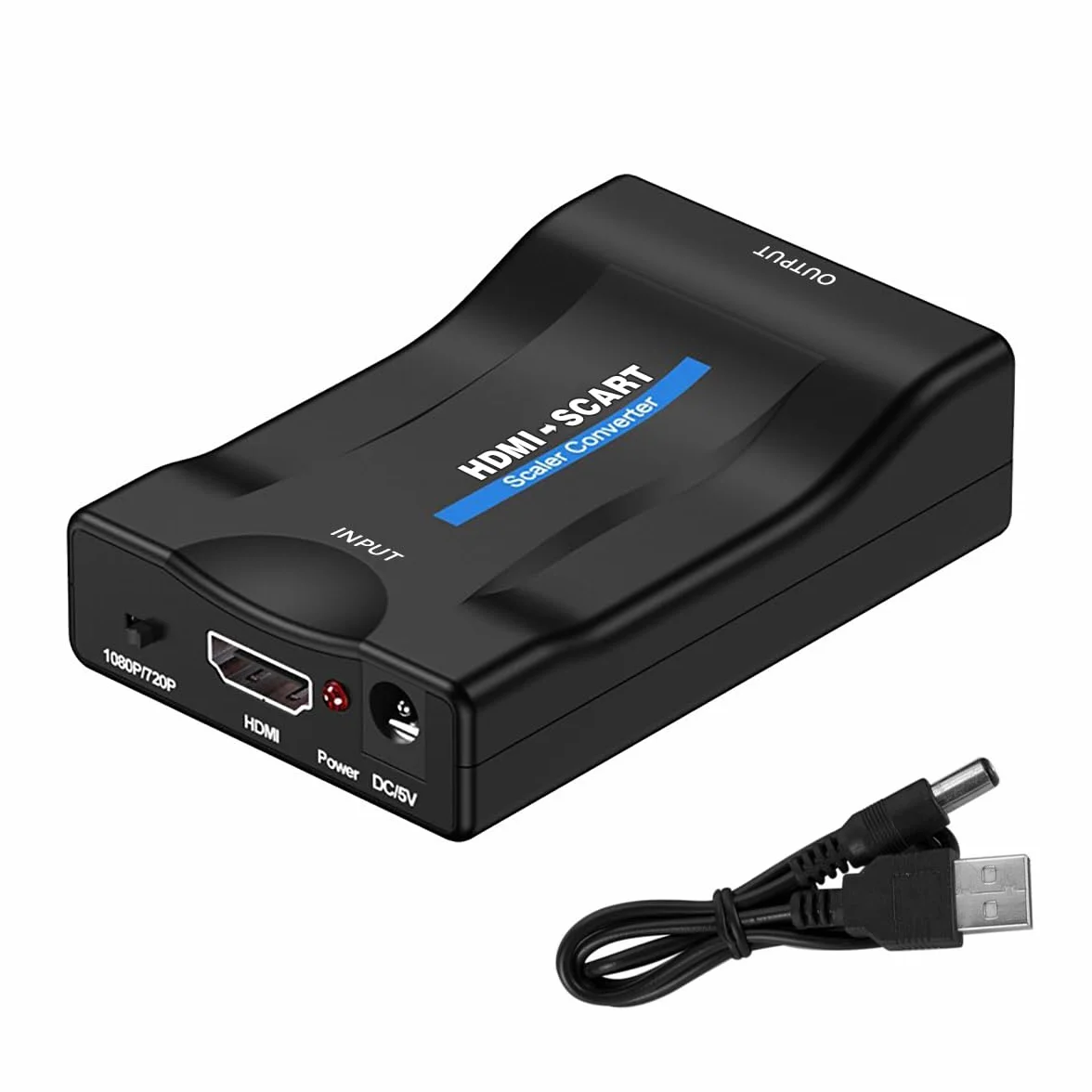 Konwerter HDMI do SCART Adapter 720/1080P Przełącznik Video Audio PAL/NTSC
