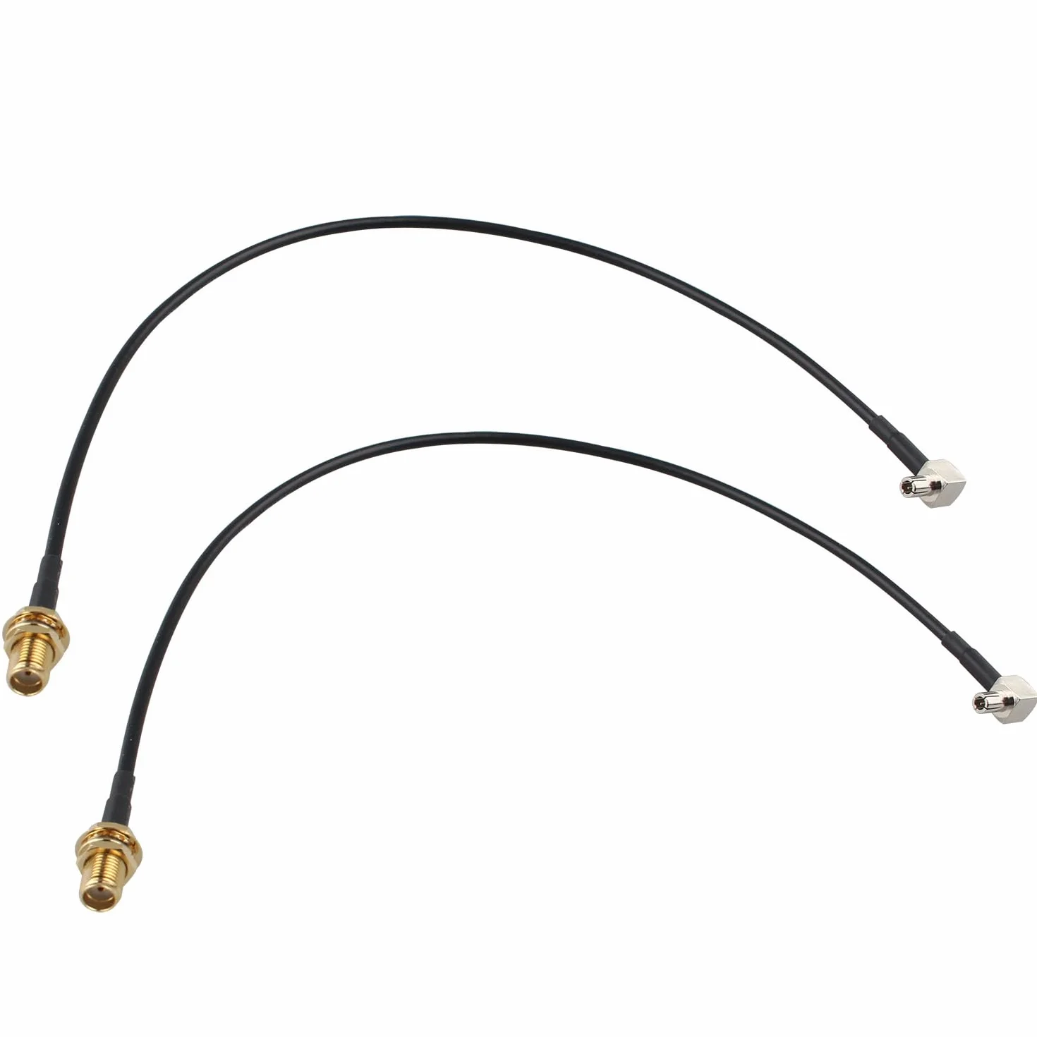 2 szt. kabel SMA na TS9 4G LTE antena SMA żeńska przegroda do wtyczki męskiej TS9 adapter kątowy kabel przedłużacz anteny RG174 warkocz kabel koncentryczny 12 cali / 30 cm do routera WiFi 4G