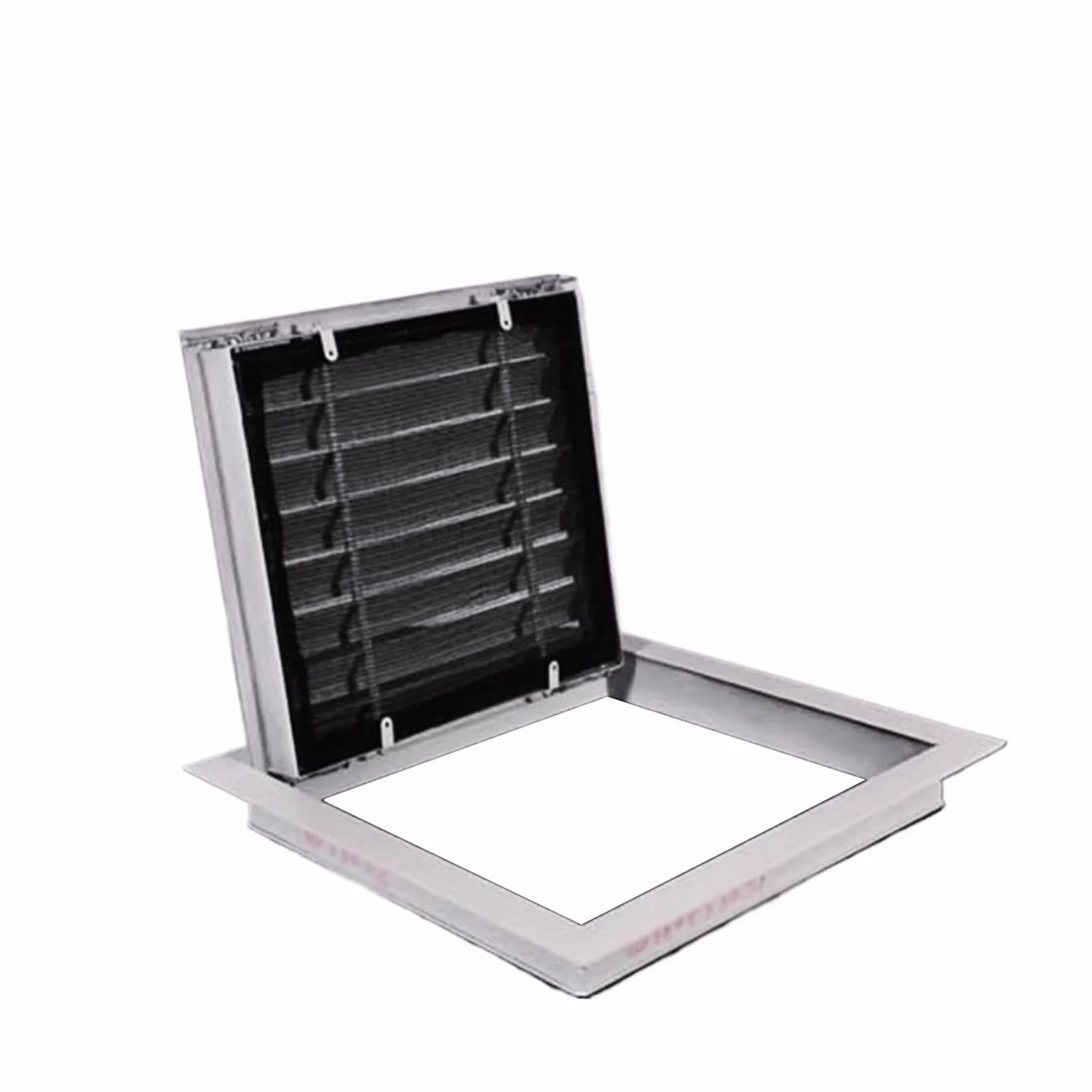 Panel dostępu z roletą, filtr powietrza powrotnego, osłona wentylacyjna, prostokątna, grill wentylatora wyciągowego, do łazienki, kuchni, salonu, na poddaszu, płyta wentylacyjna, 200 x 200 mm