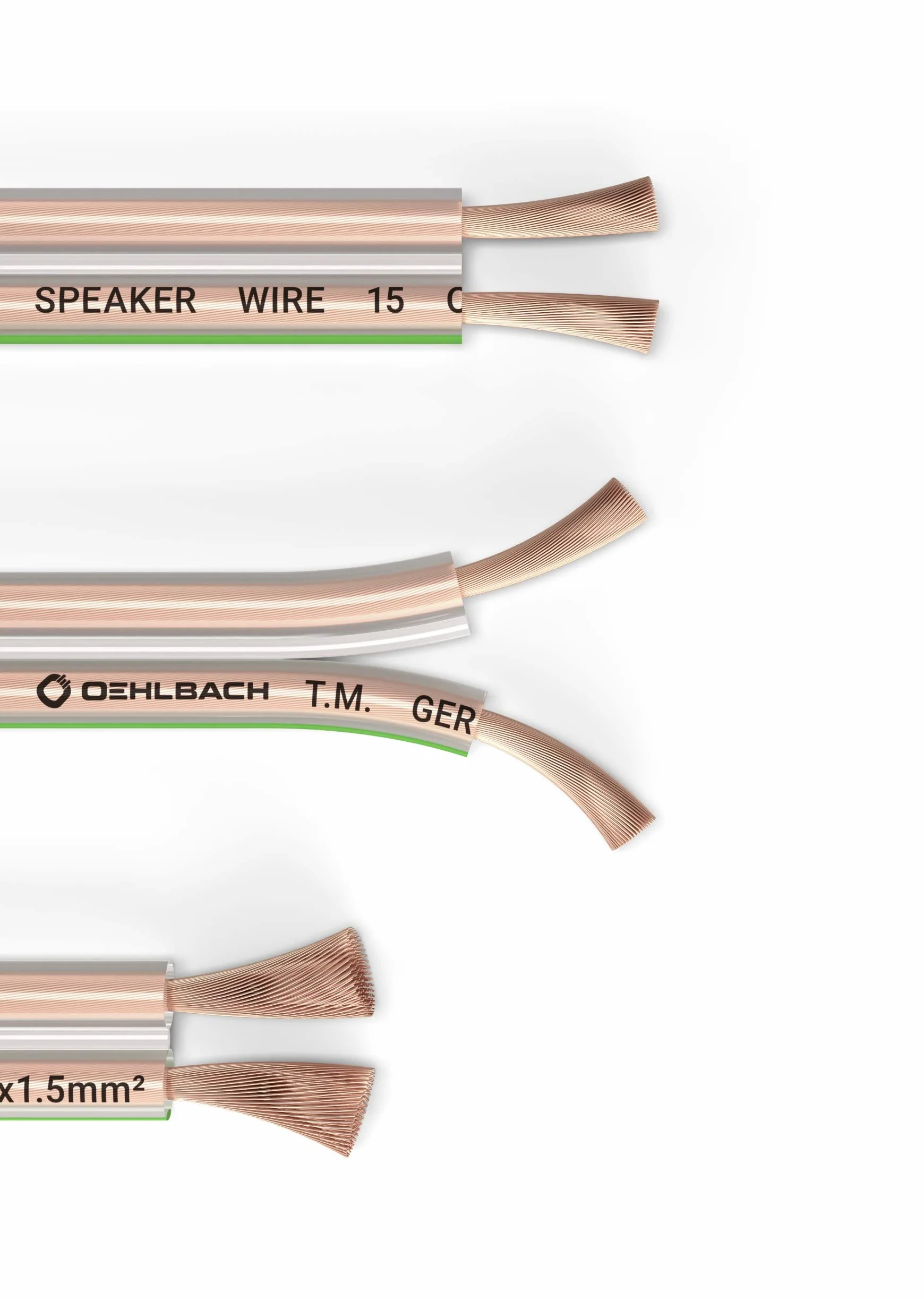 Oehlbach 105 Kabel Głośnikowy, Bezbarwny, 20m