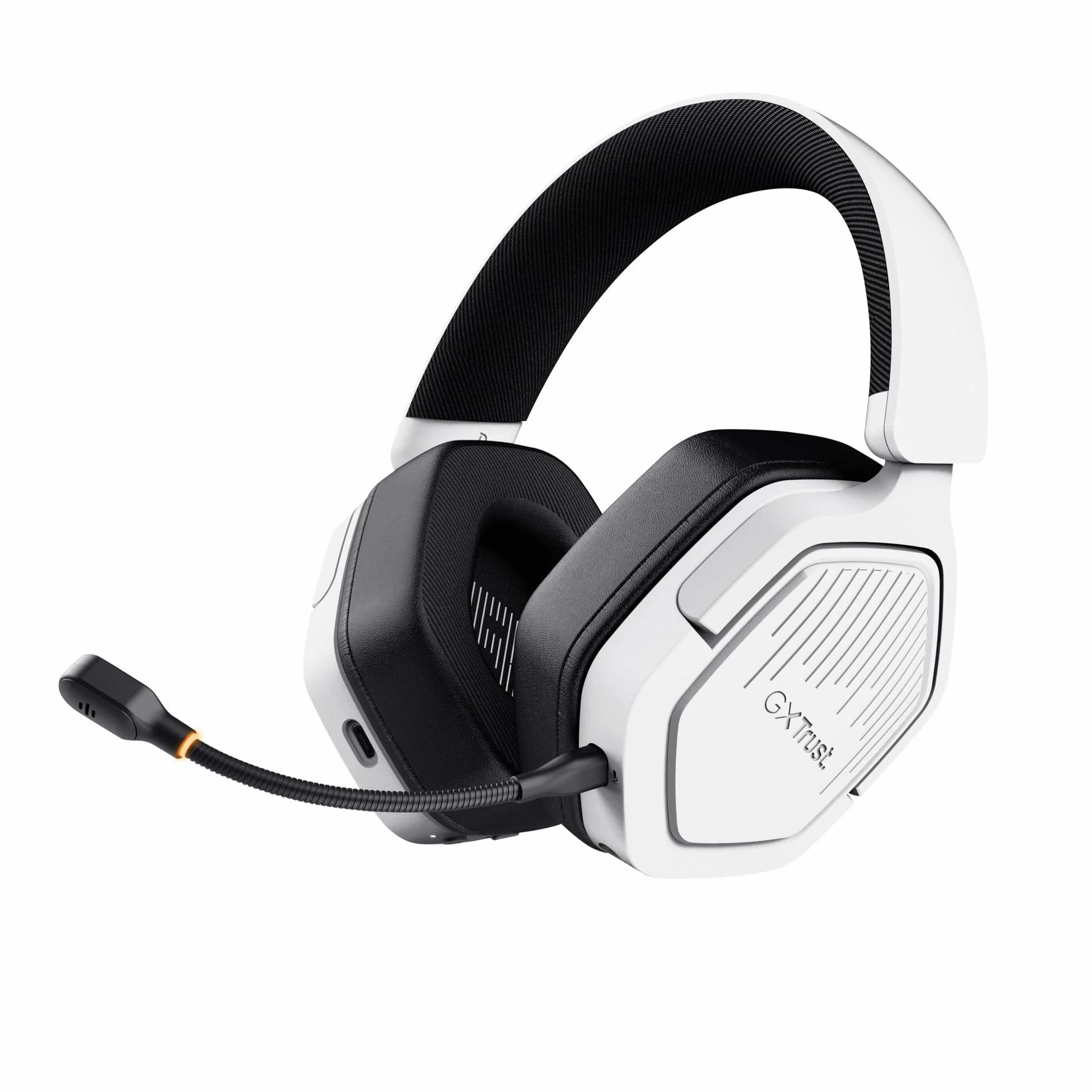 Trust GXT 1493W Ravox Bezprzewodowe Słuchawki Gamingowe Bluetooth 2.4 GHz PS5 PS4 Switch PC 50mm 70h Biały
