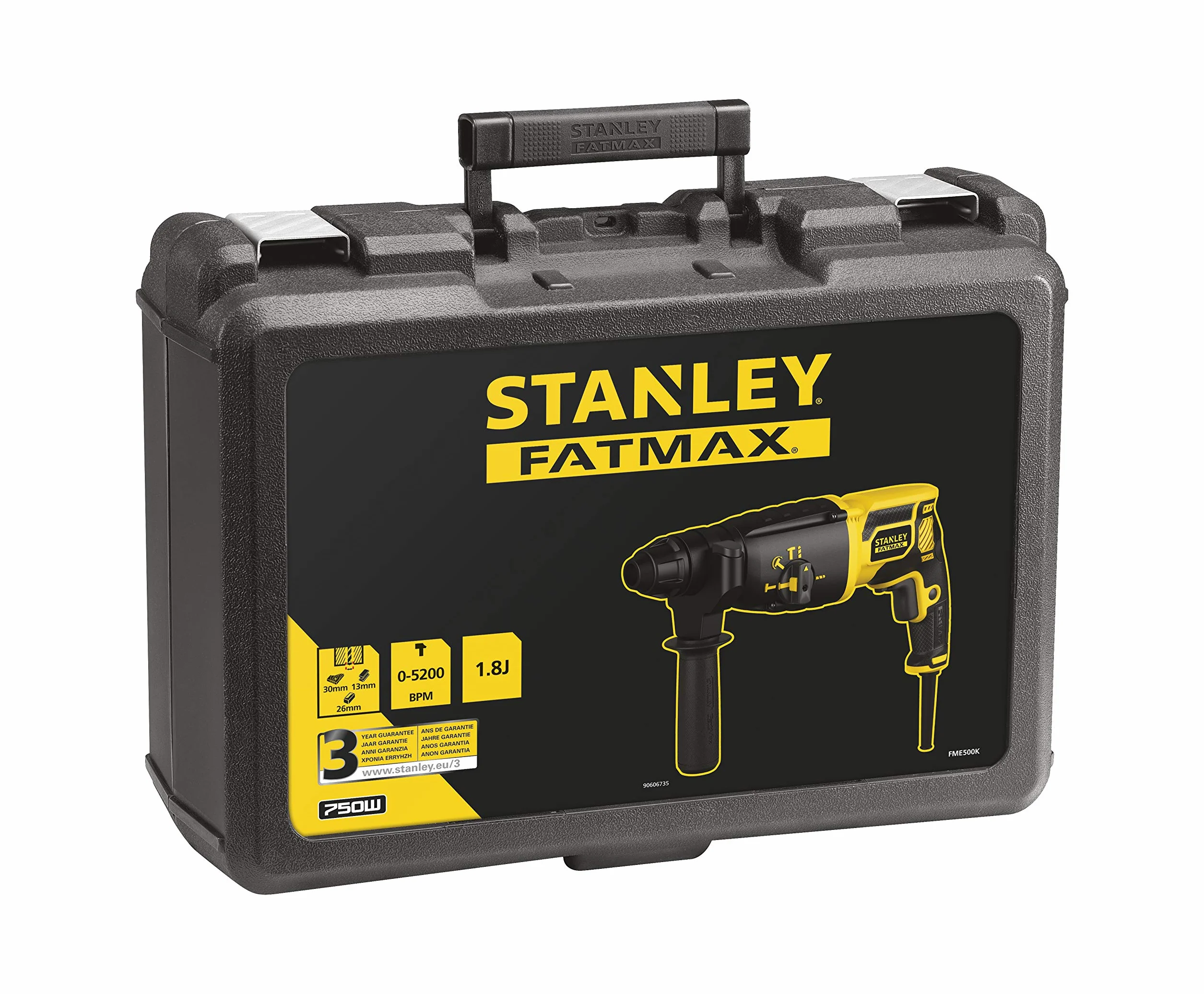 Młotowiertarka 750 W SDS-Plus 1,8j Kufer FATMAX FME500K Stanley