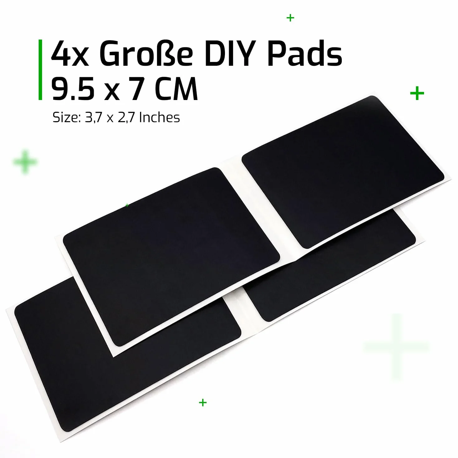 SensoryBoost Podkładki samoprzylepne antypoślizgowe 4 sztuki 0,5 mm 95 x 70 mm akcesoria do myszy