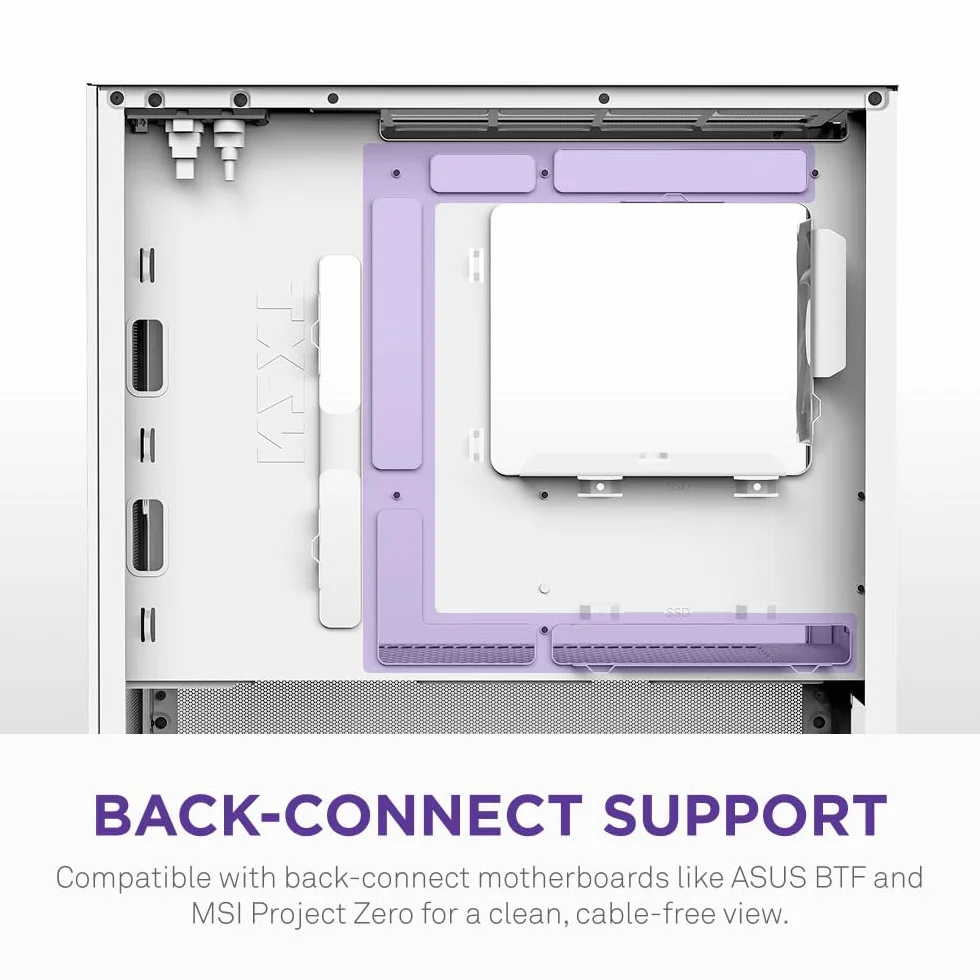 NZXT H3 Flow Obudowa Micro-ATX Biała 280 mm 240 mm Back-connect