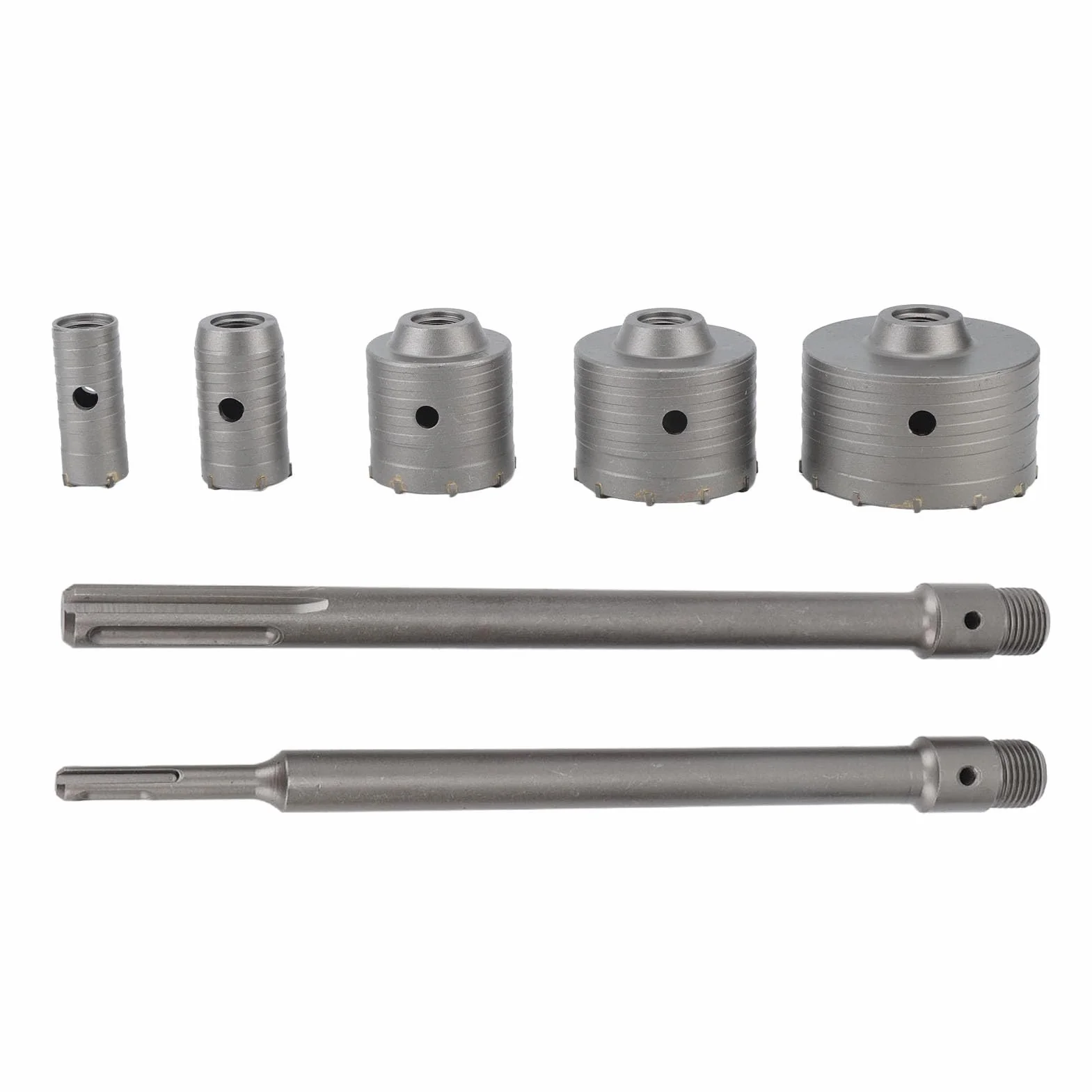 AUNMAS Zestaw wierteł do Otwornic, Otwornica do Betonu ze Stali Wolframowej 30 Mm 40 Mm 65 80 100 do SDS Plus i SDS Maximum User
