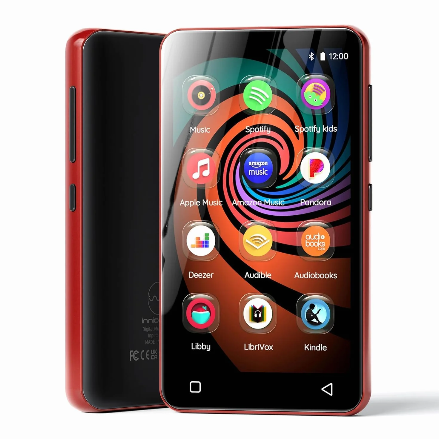 Innioasis Odtwarzacz MP3 160 GB Bluetooth WiFi Android Spotify Amazon Music Pandora APP Store Pełny Ekran Dotykowy 10.2 cm Audible