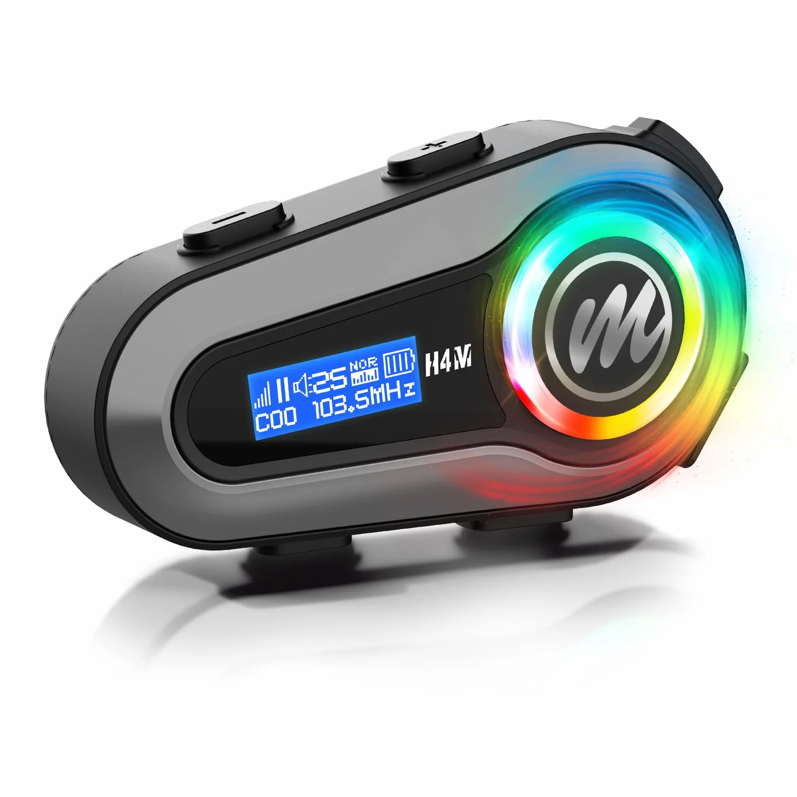 Moman Zestaw słuchawkowy do kasku motocyklowego H4M z ekranem LCD 6 EQ Bezprzewodowe 5.3 HiFi Stereo Radio FM AI Voice