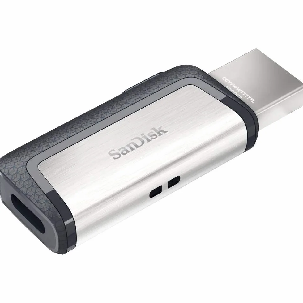 Sandisk Ultra Dual SDDDC2-128G-G46 Pendrive, Srebrny/Czarny, 128 GB