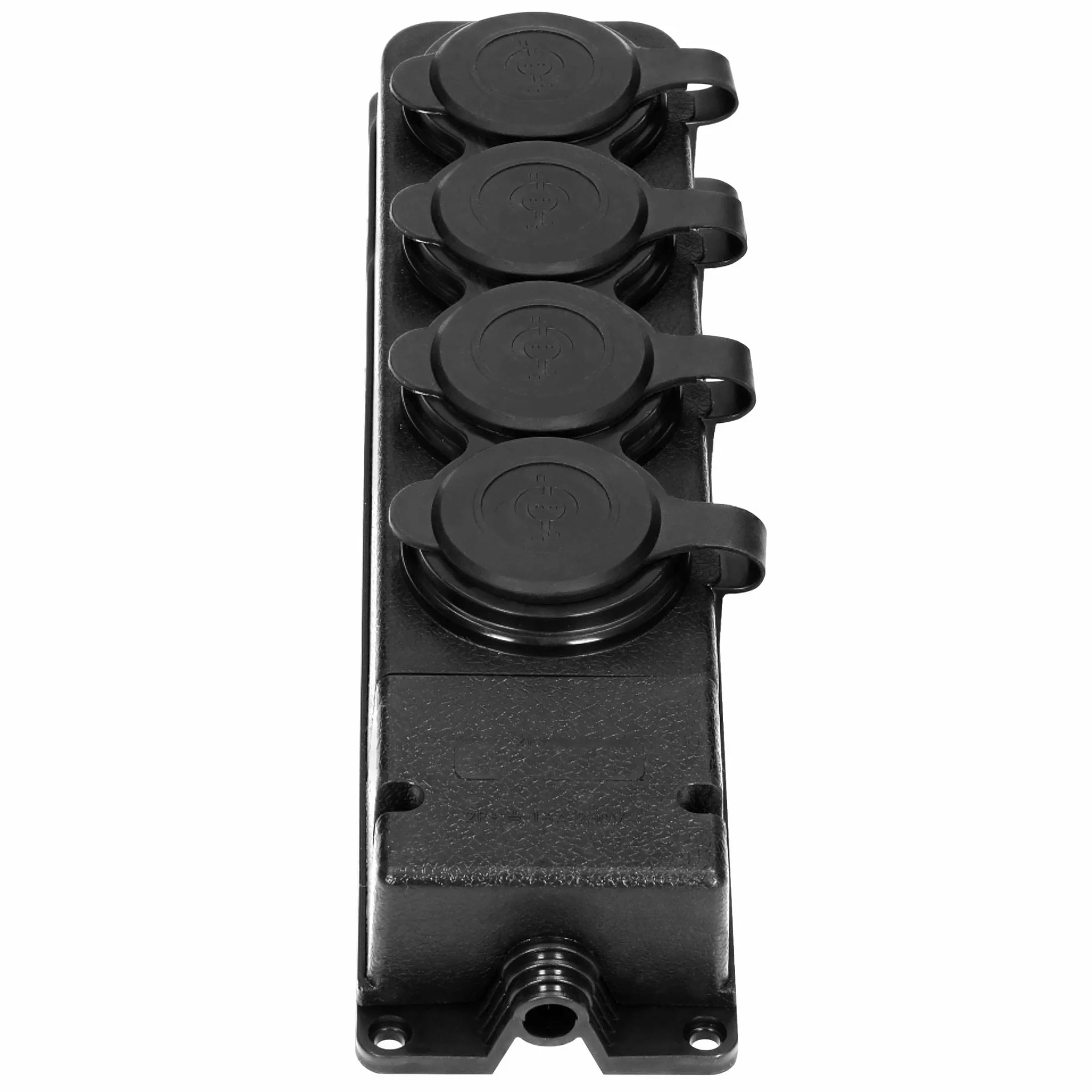 Wtyczka warsztatowa Schuko IP44 230V 16A 4 gniazda wodoodporna