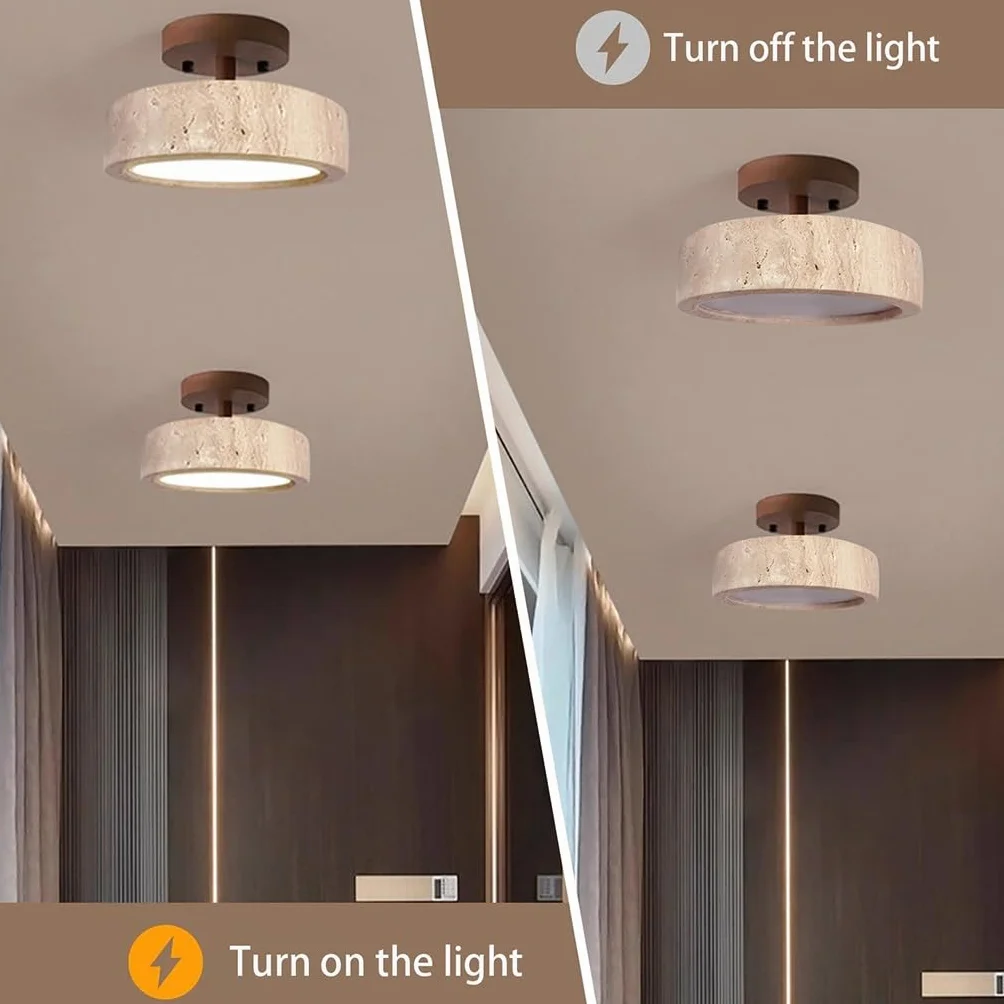 Światło Sufitowe Wabi Sabi Style Suspension Light Retro Stoł Jadalny Lampa Sufitowa Natural Rock Lampy Sufitowe Dom Lampy Sufitowe Używane Do Kuchni Salon Korytarz Sypialnia(B)