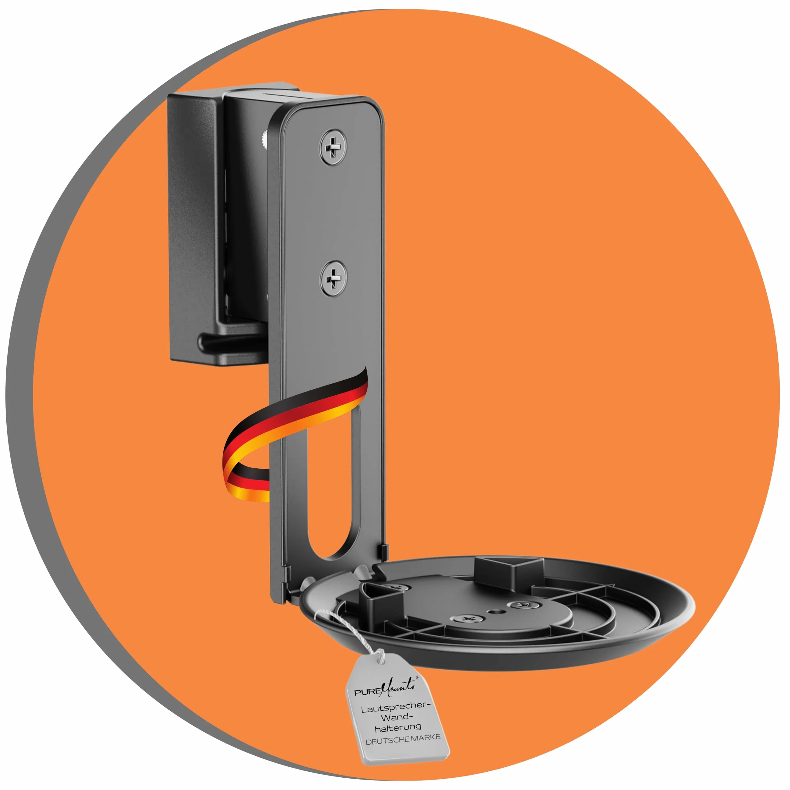 PureMounts Uchwyt ścienny do Sonos Era 100, wychylny +/-45°, nachylenie 0/-18°, 3 kg, czarny