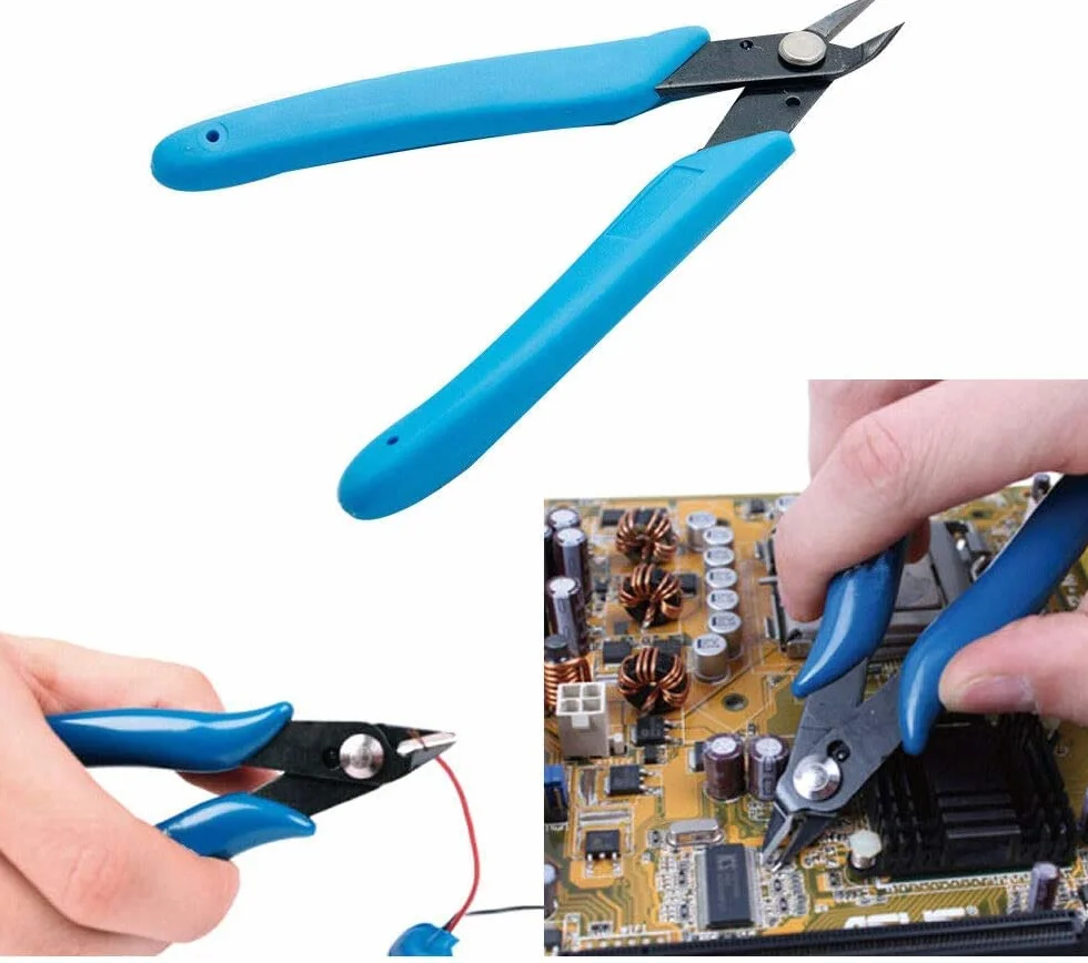 Zestaw profesjonalnych szczypiec kombinowanych do samodzielnego montażu, obcinak do kabli 80 mm x 130 mm, obcinak boczny, obcinak do kabli elektrycznych, narzędzie do cięcia płaskiego i tworzenia ce